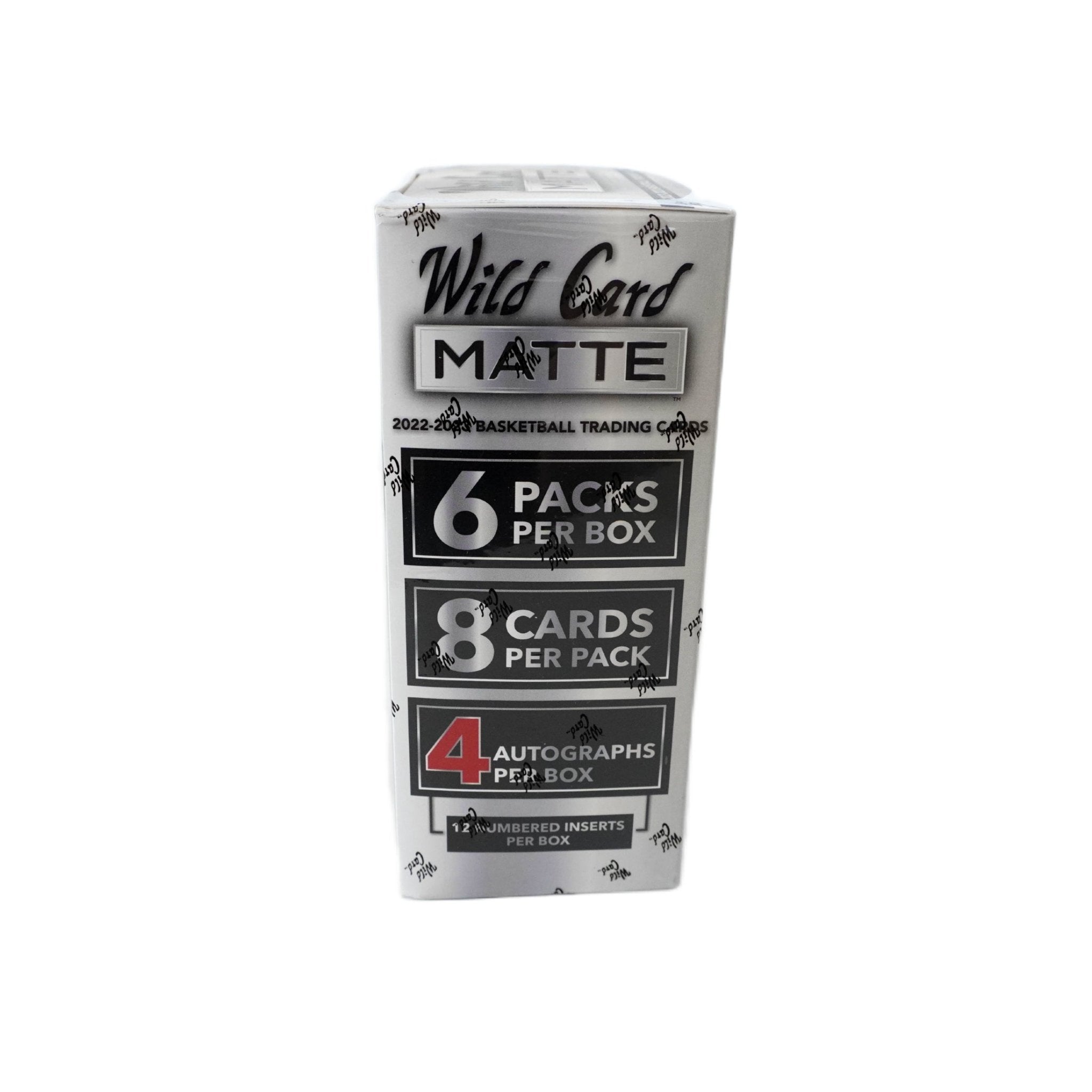 Wild Card Matte Gold & Silver Basketball 2er Mega Box 2022/23 rechte Seite – Basketballkarten Trading Cards, Mega Box mit Inserts und Rookie Cards kaufen bei Habibicards