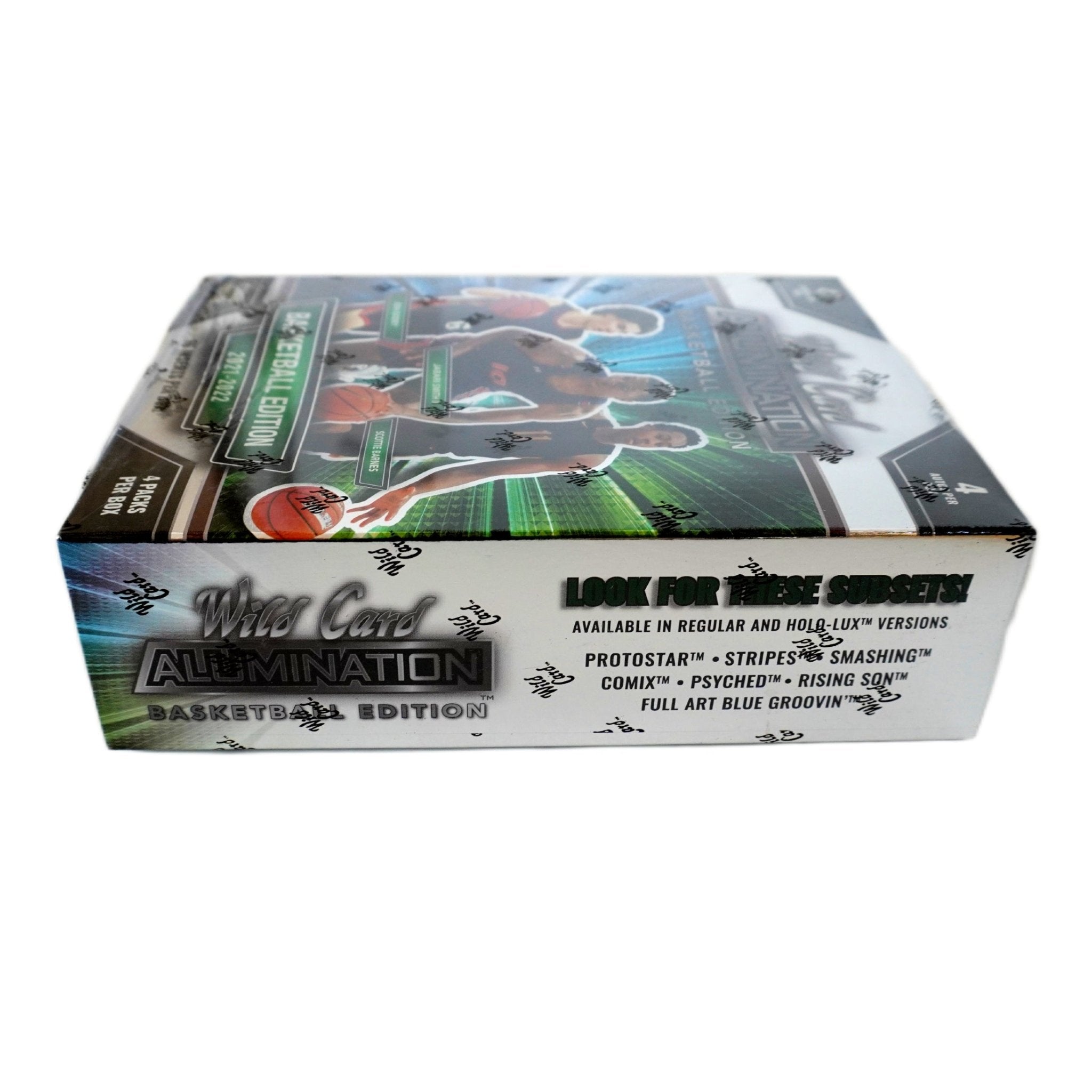 Wild Card Alumination Basketball Hobby Box 2022 linke Seite – Basketball Trading Cards, Alumination Hobby Box mit Rookie Cards und Inserts kaufen bei Habibicards