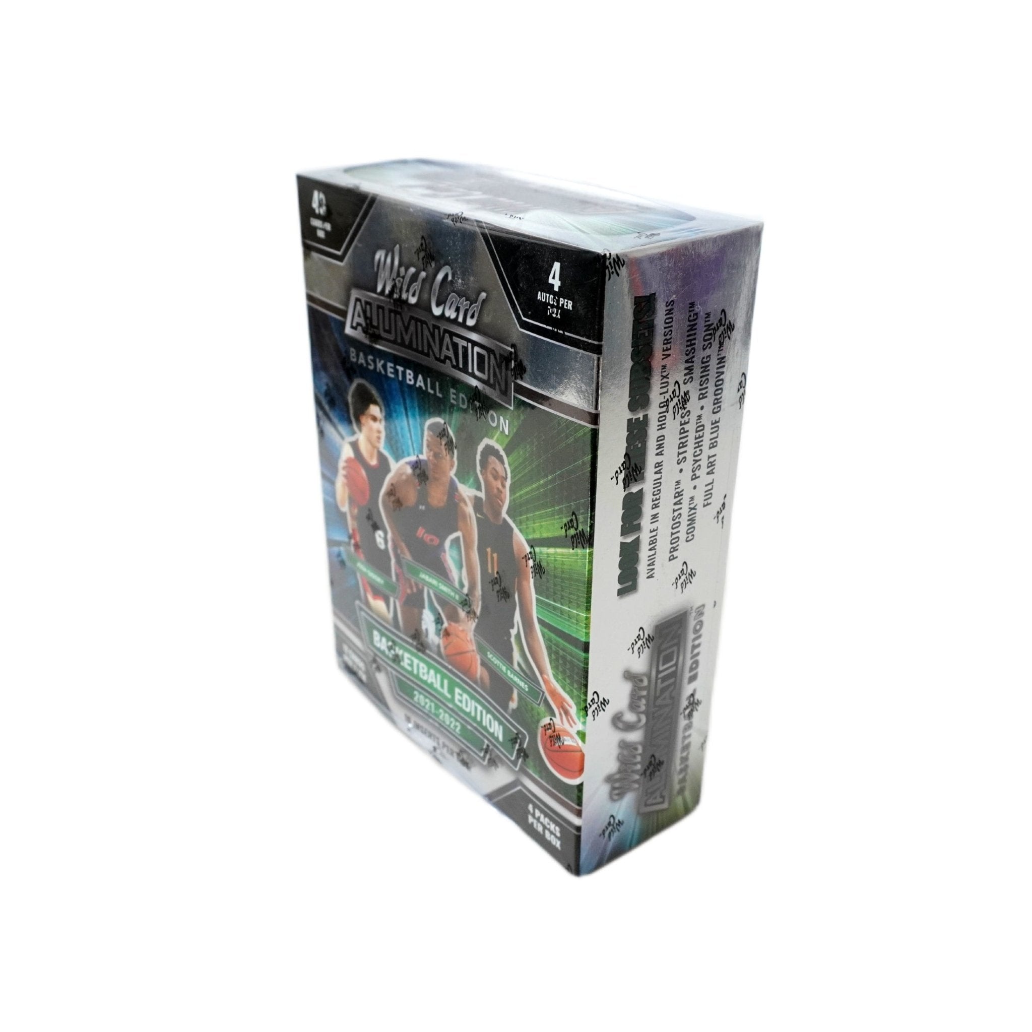 Wild Card Alumination Basketball Hobby Box 2022 Seitenansicht – Basketballkarten, Rookie Cards, Inserts und exklusive Parallels kaufen bei Habibicards