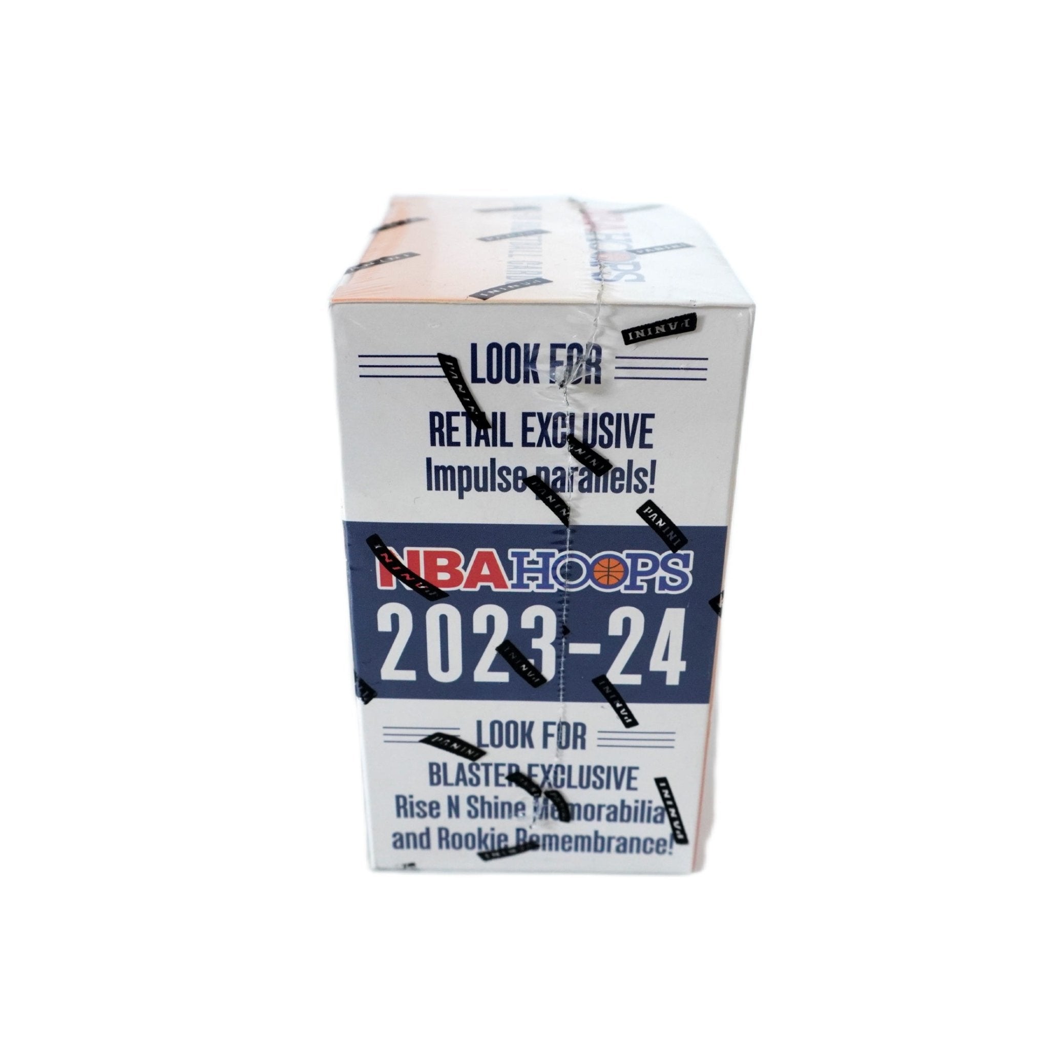 Panini NBA Hoops Basketball 6-Pack Blaster Box 2023/24 Seitenansicht – Panini Trading Cards, NBA Hoops Basketballkarten mit Rookie Cards, Inserts und Parallels kaufen bei Habibicards