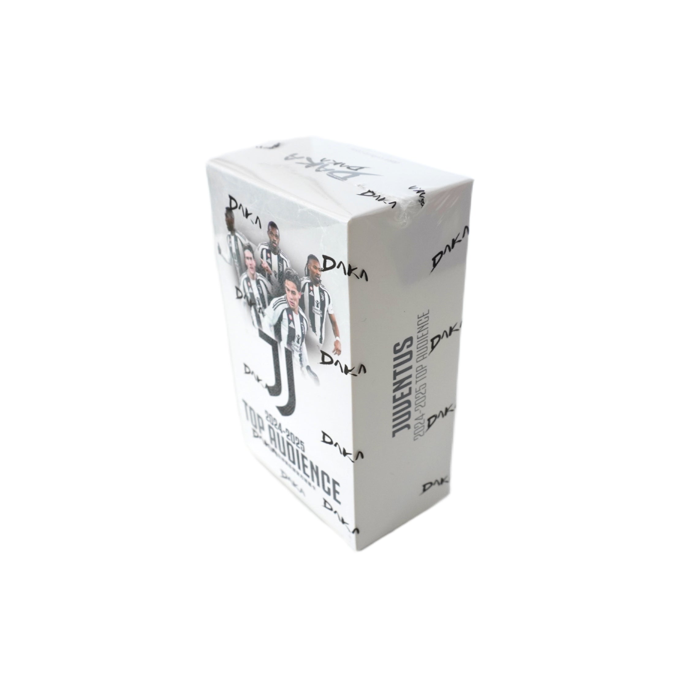 Seitenansicht 2024-25 Daka Juventus Top Audience Box – offizielles Daka Trading Cards Produkt bei Habibicards