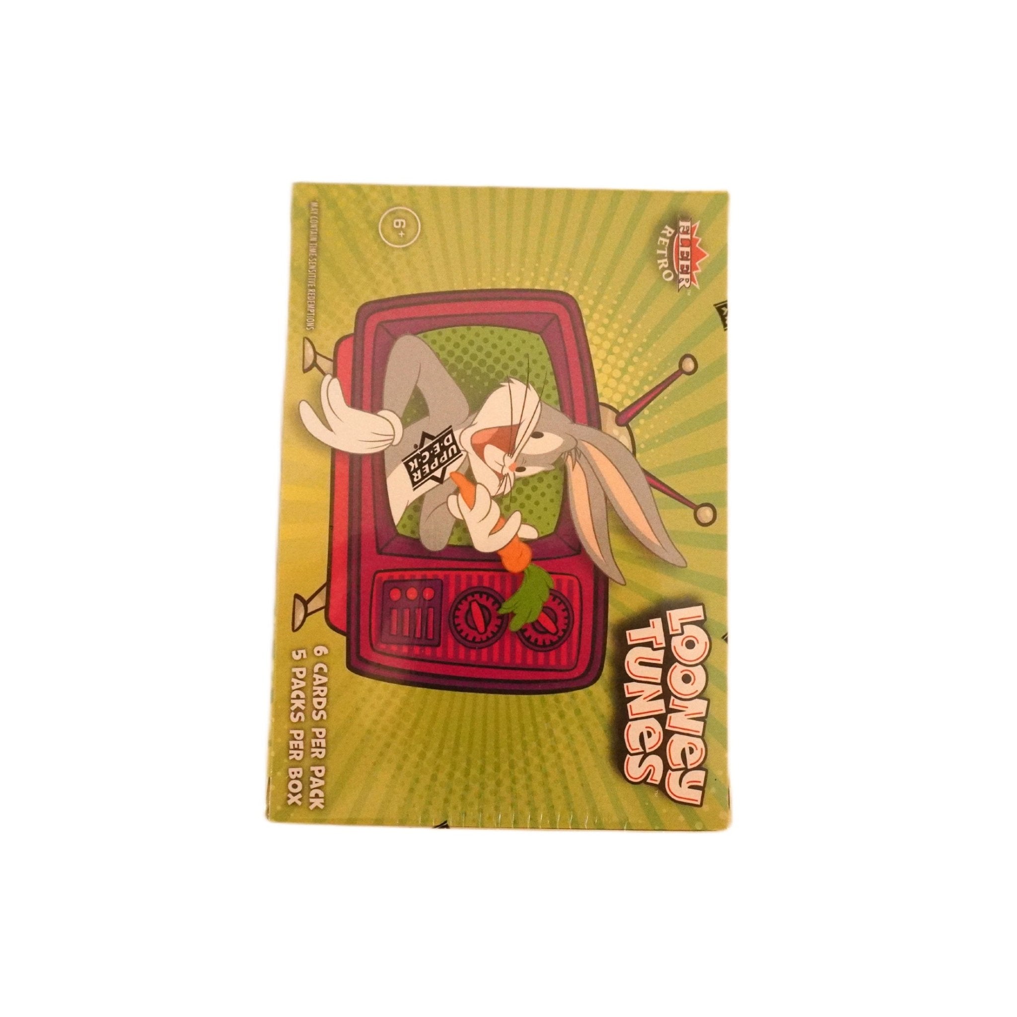 2024 Upper Deck Fleer Retro Looney Tunes Blaster Box linke Seite – Cartoon-Sammelkarten der Fleer Retro Serie, offizielles Upper Deck Collectible kaufen bei Habibicards