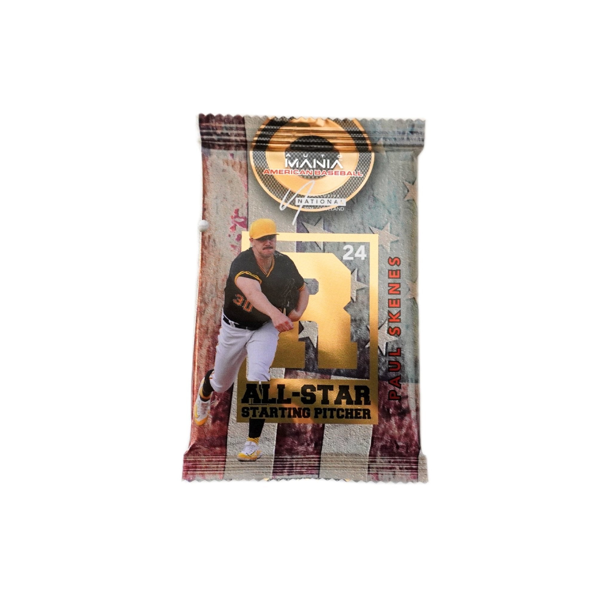 Wild Card Paul Skenes National Exclusive Pack 2024 Vorderseite – Baseball Trading Cards kaufen, Rookie Cards, Inserts, Parallels und Autogramme im exklusiven National Pack von Paul Skenes bei Habibicards