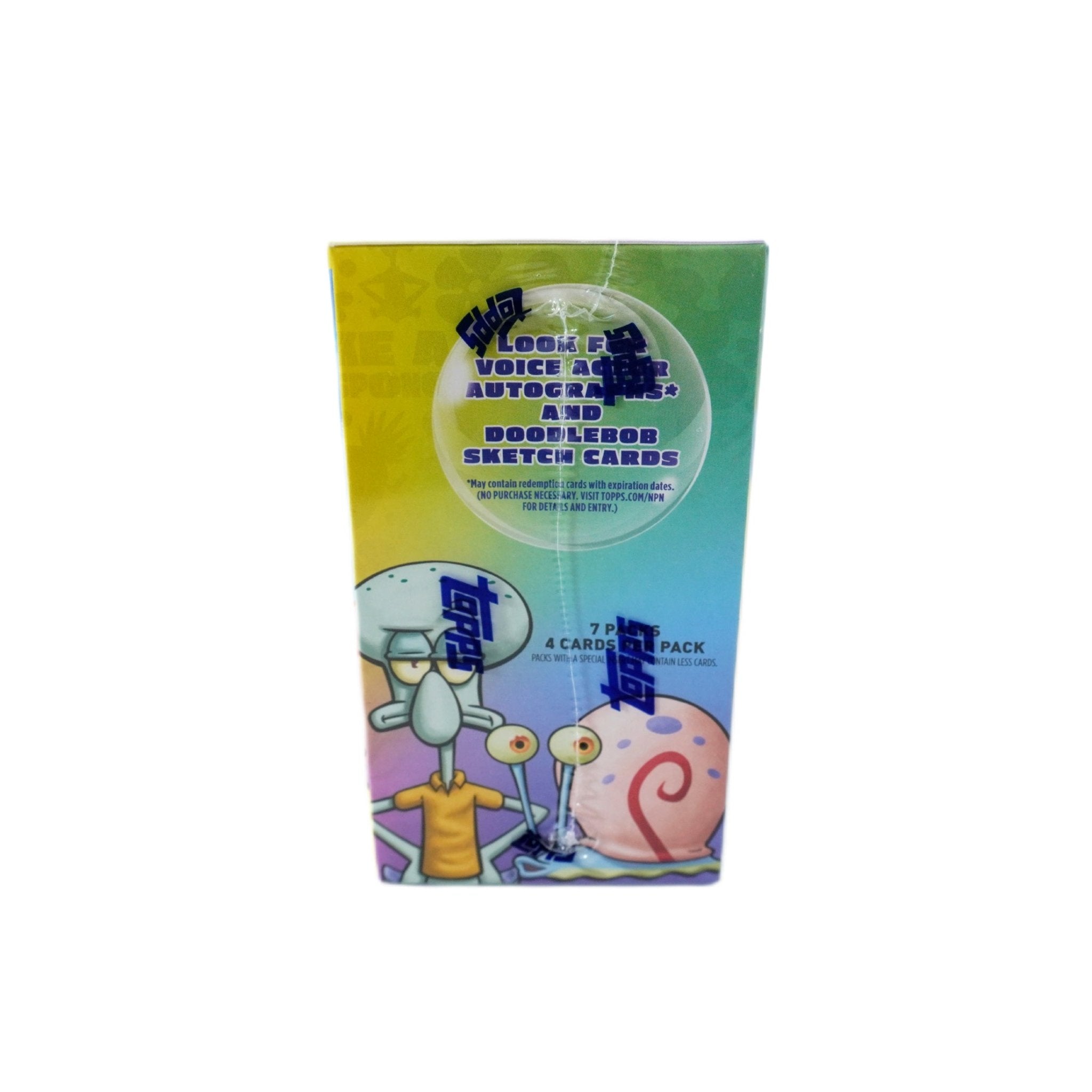 Rechte Seitenansicht 2025 Topps Chrome SpongeBob 25th Anniversary Value Box – limitierte Chrome Sammelkarten Box bei Habibicards kaufen