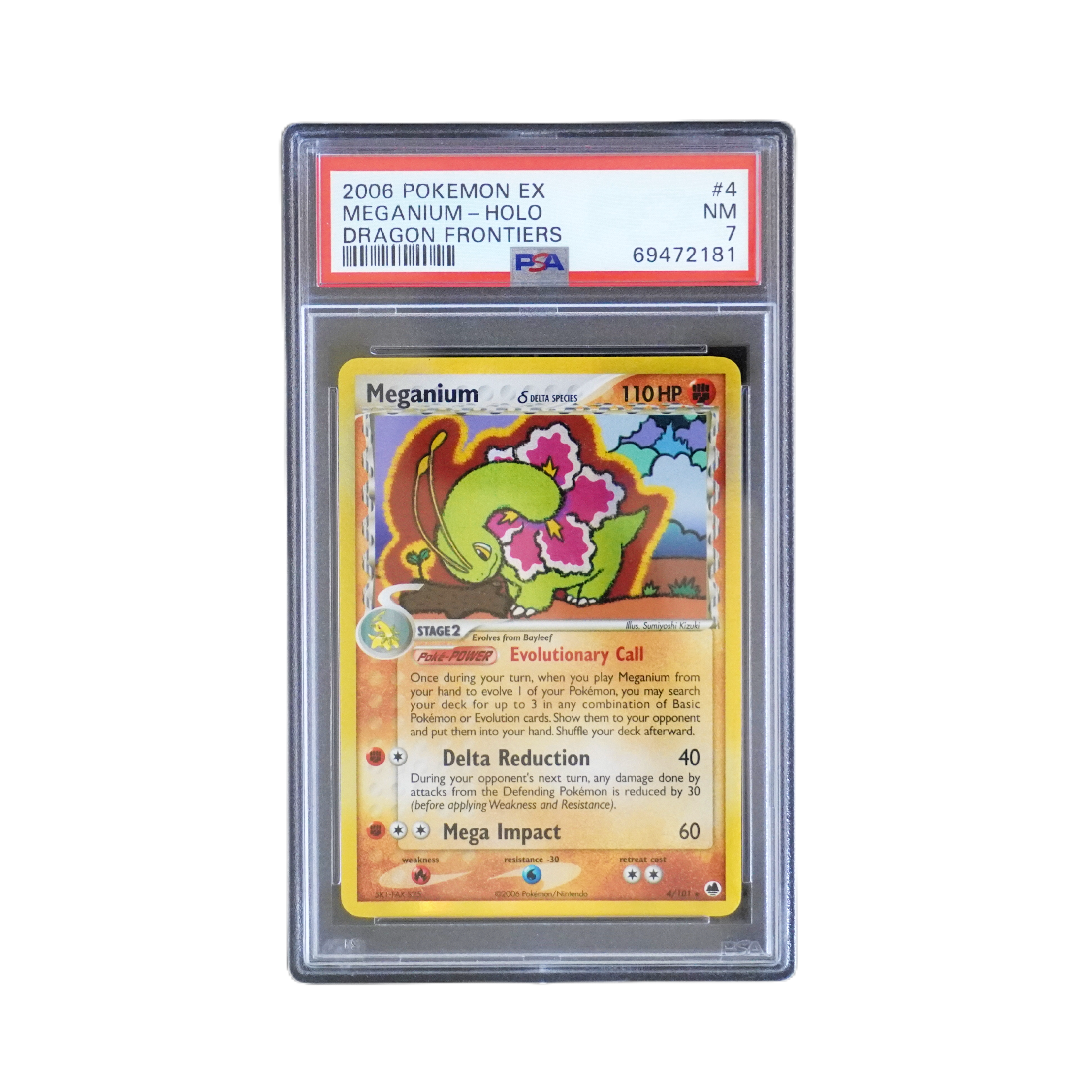 Meganium Holo 2006 PSA7