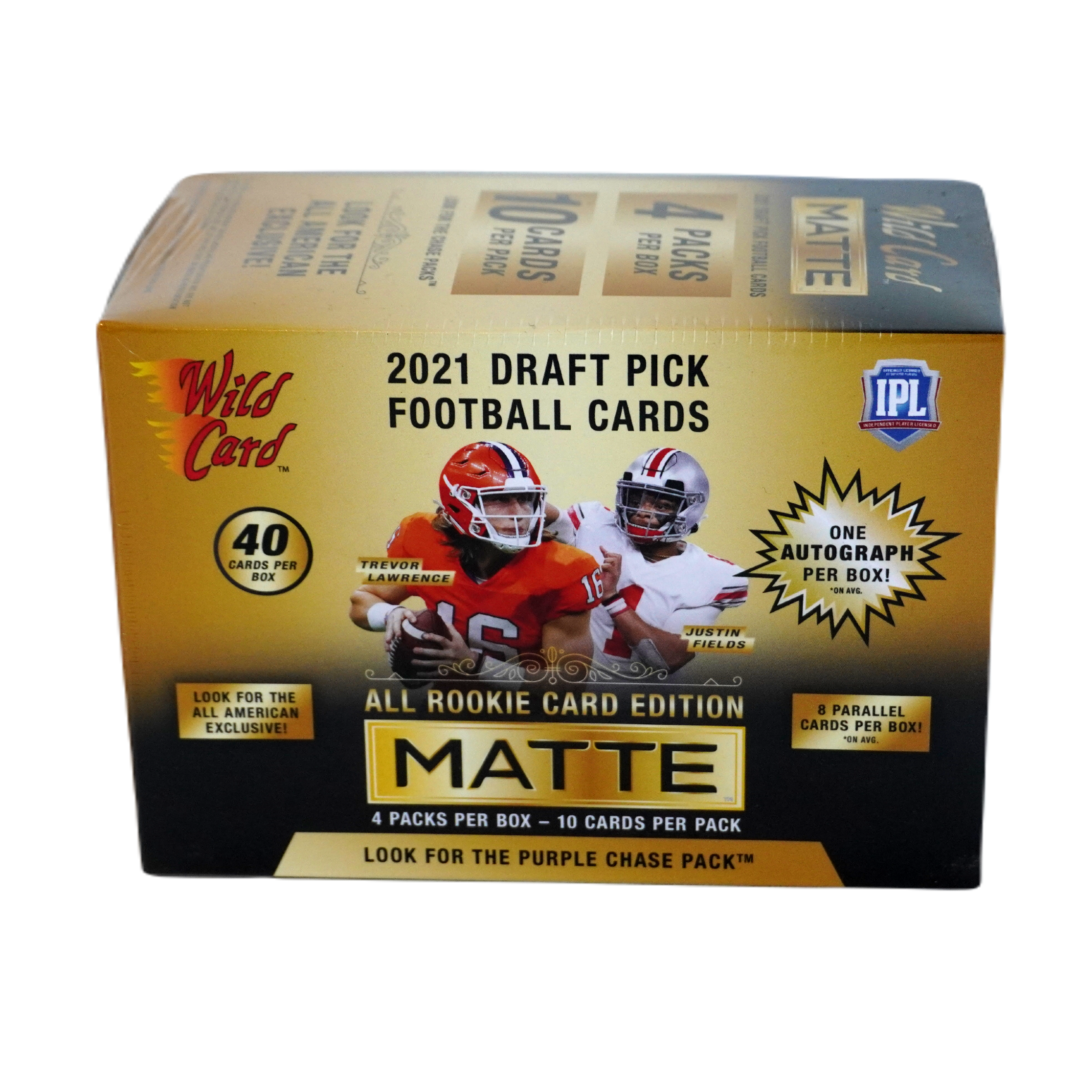 Wild Card Matte Gold Football Premium Blaster Box 2021