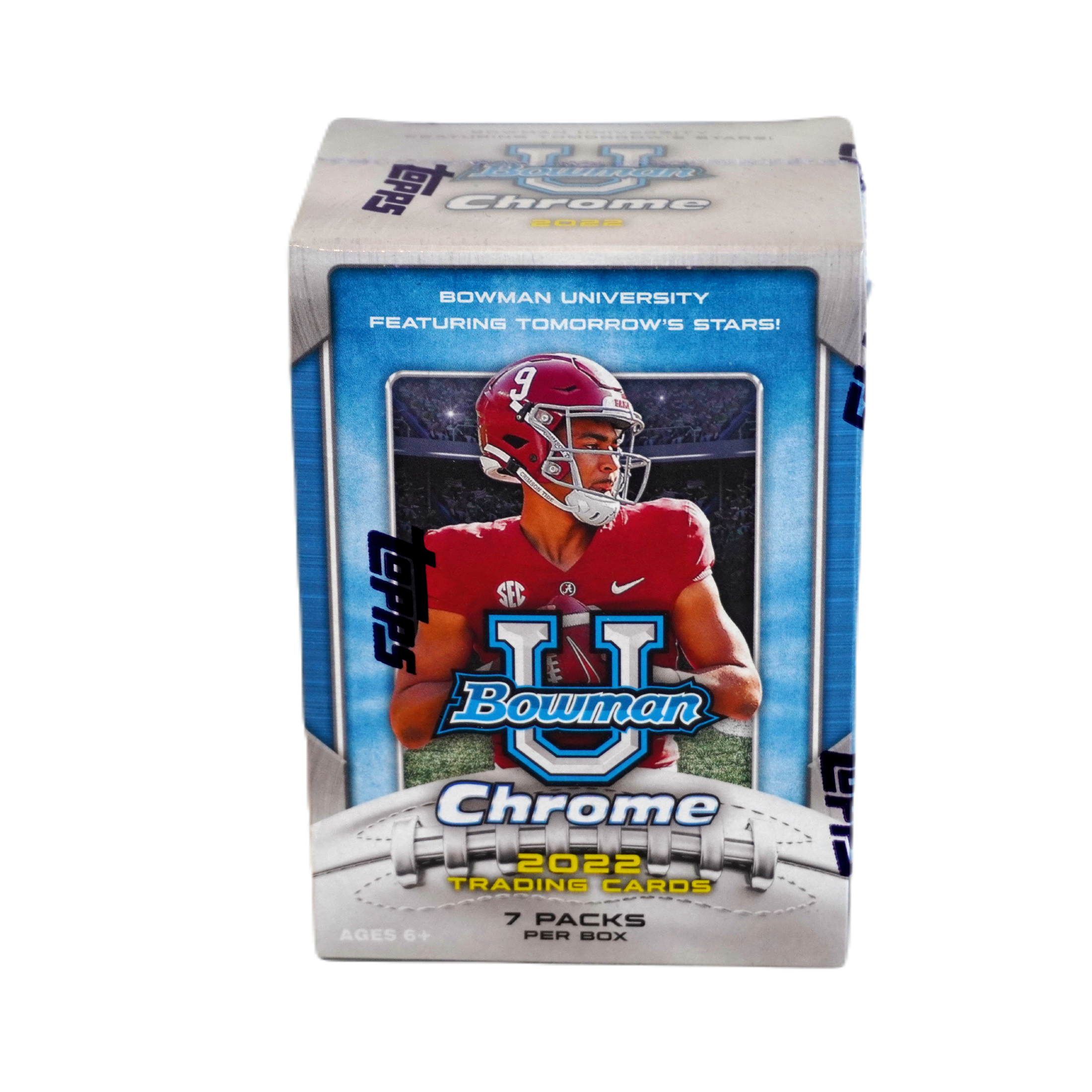 2022 Bowman Chrome University Football 7-Pack Blaster