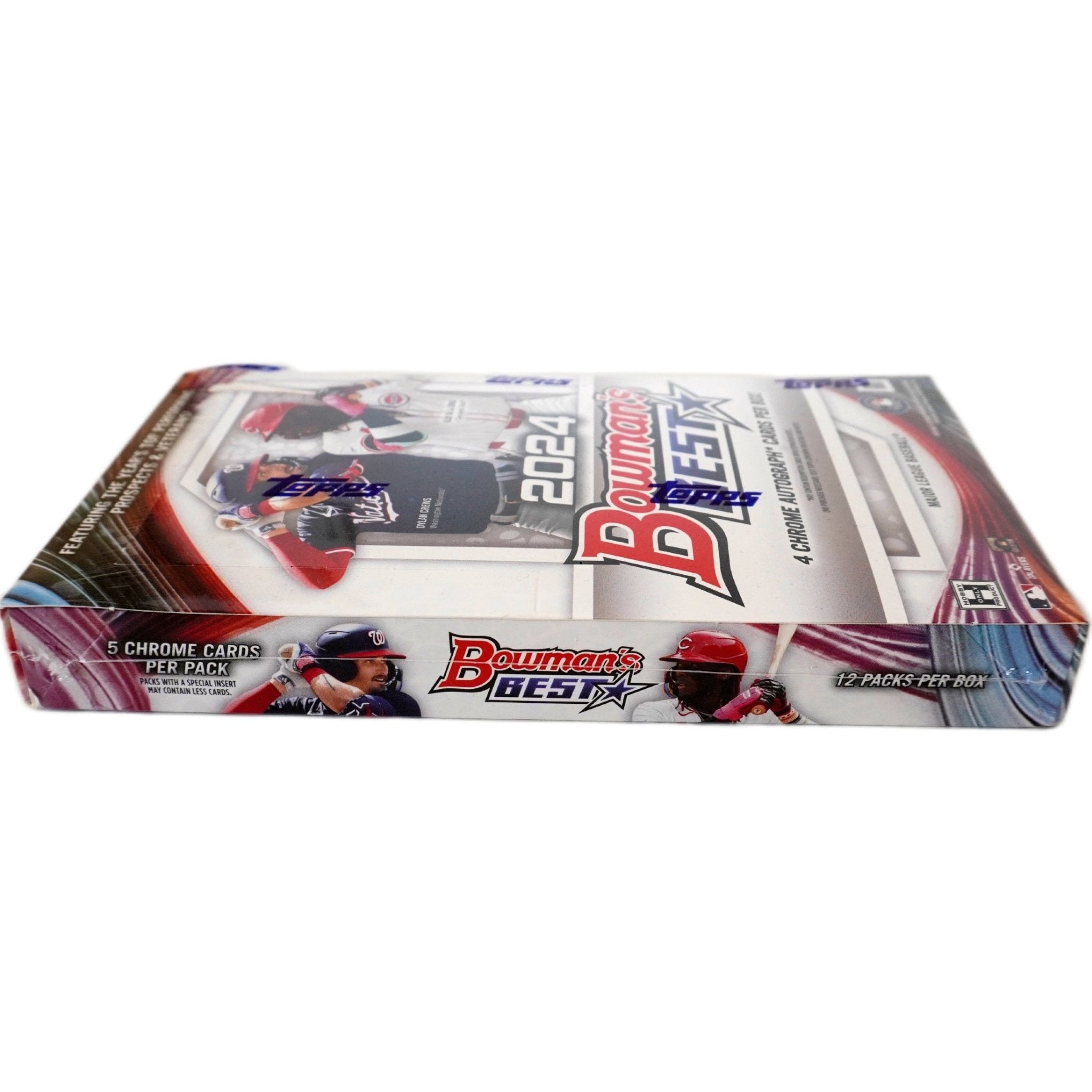 Bowman’s Best Baseball 2024 linke Seite – originale MLB Hobby Box von Topps mit Trading Cards, Autogrammen, Rookie Sammelkarten, Inserts und Parallels kaufen bei Habibicards