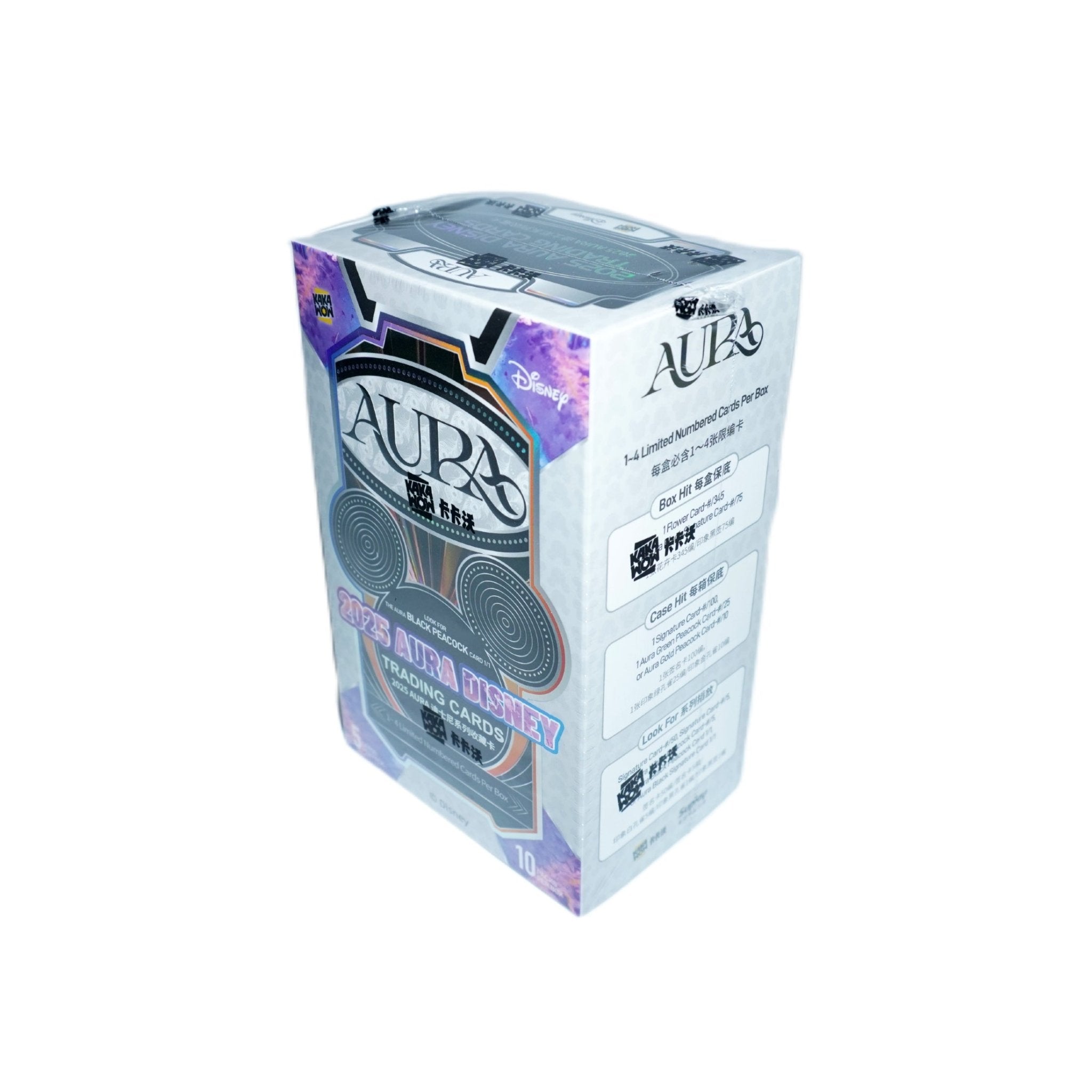 KAKAWOW Aura Disney Box 2025 Rückseite – limitierte Disney Sammelkarten mit exklusiven Aura-Designs & Collectibles kaufen bei Habibicards