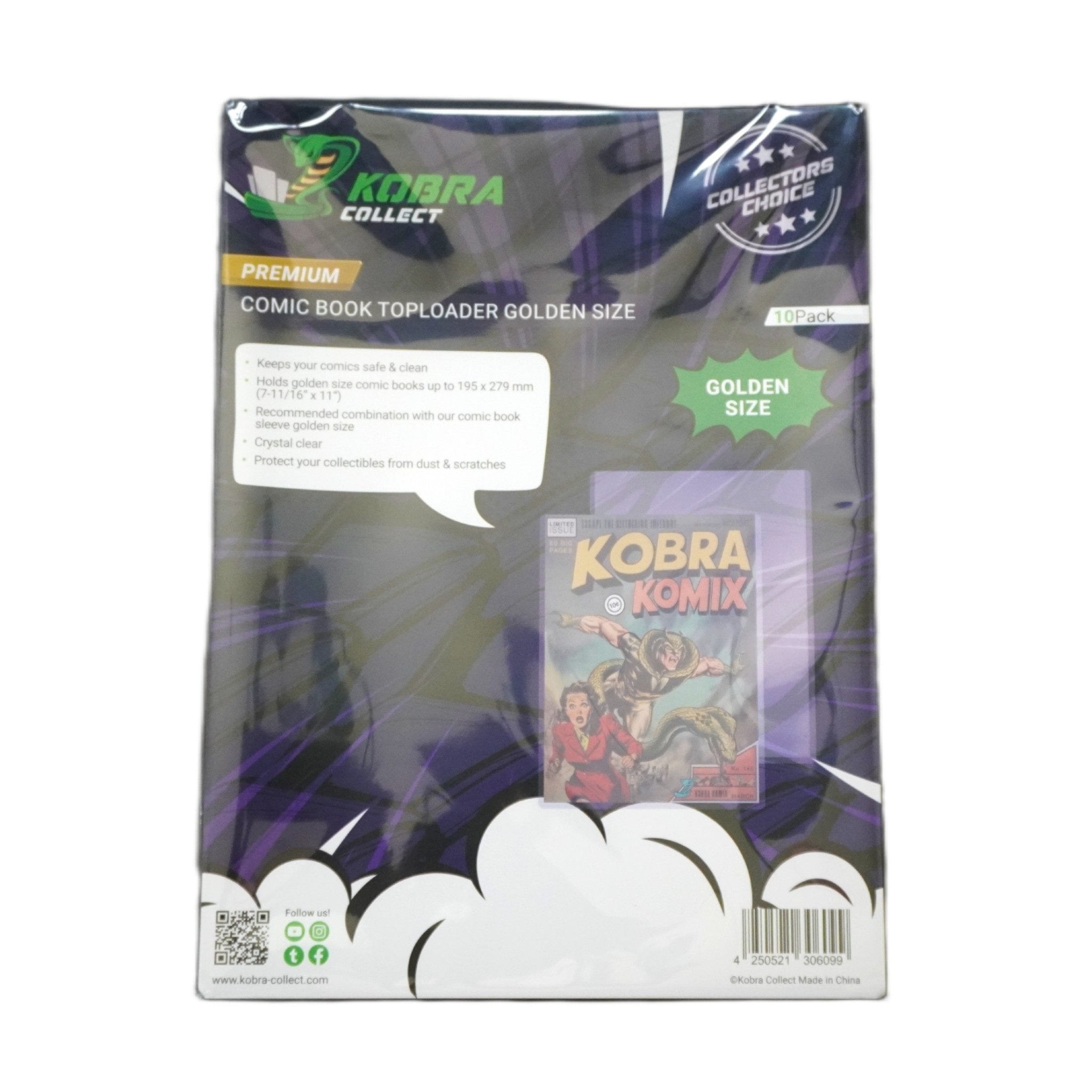 Kobra Collect Comic Book Backing Board Golden Size 25 Stück linke Seite – professionelle Rückwände für Comics, Golden Size Zubehör für Marvel, DC, Independent und klassische Comics kaufen bei Habibicards