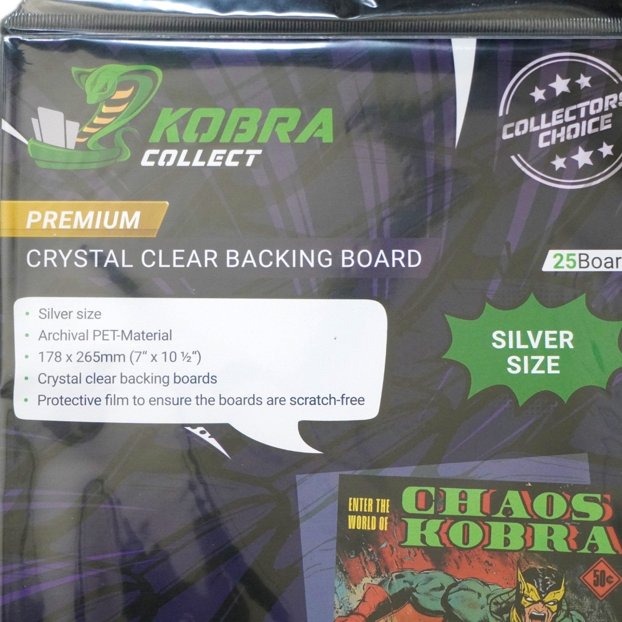 Kobra Collect Comic Book Backing Board Silver Size 25Stk – bei Habibicards kaufen