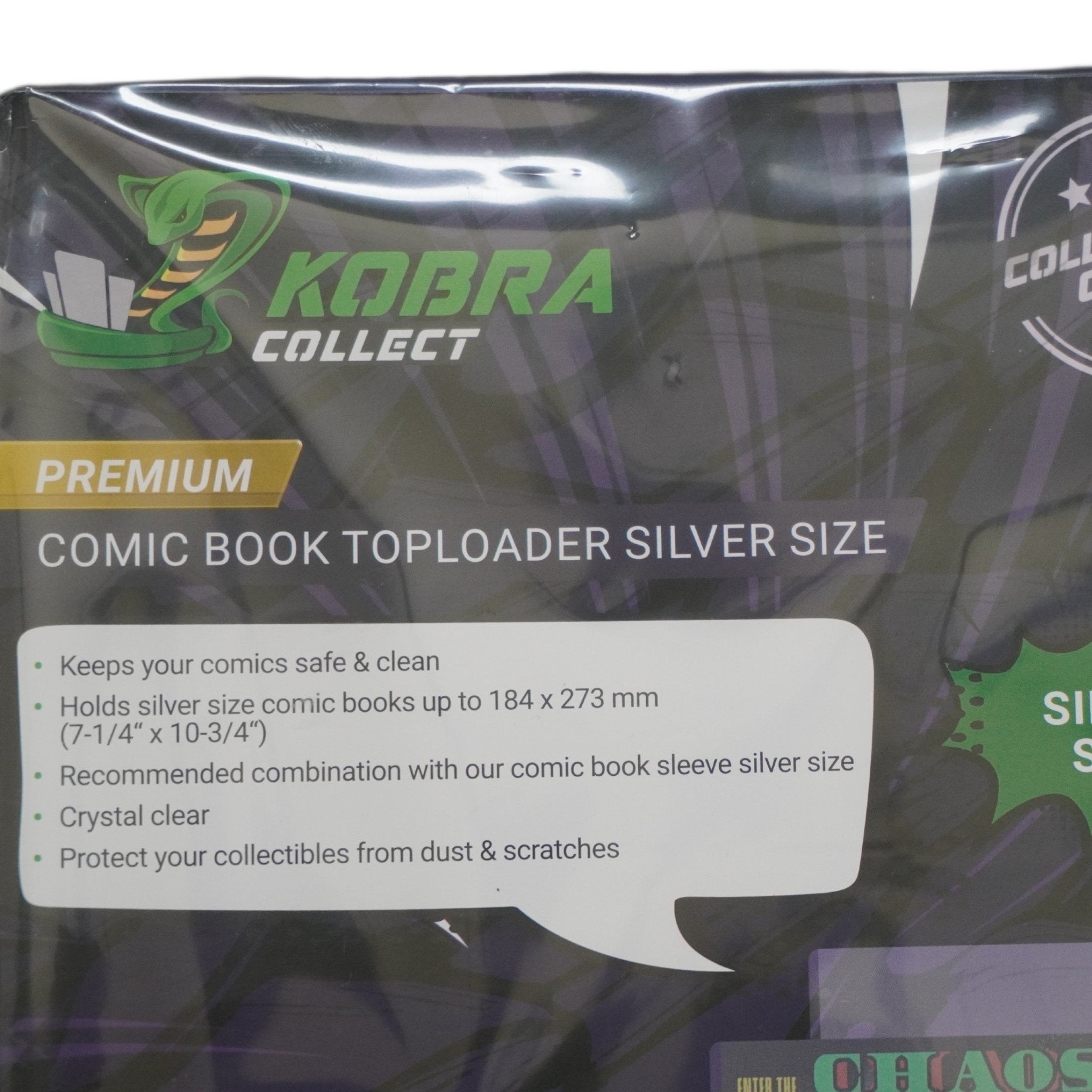 Kobra Collect Comic Book Toploader Silver Size 10Stk – bei Habibicards kaufen