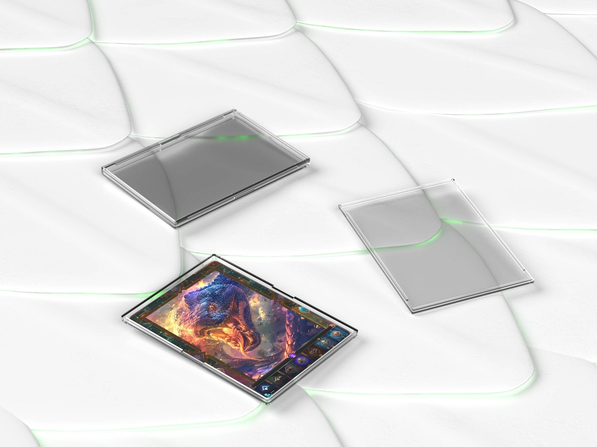 Kobra Collect Mini Snap Kartenhalter Vorderseite – transparenter Sammelkartenhalter aus Acryl für Pokémon, Panini und Topps Karten, ideal für schnelles Einlegen und sicheren Schutz kaufen bei Habibicards
