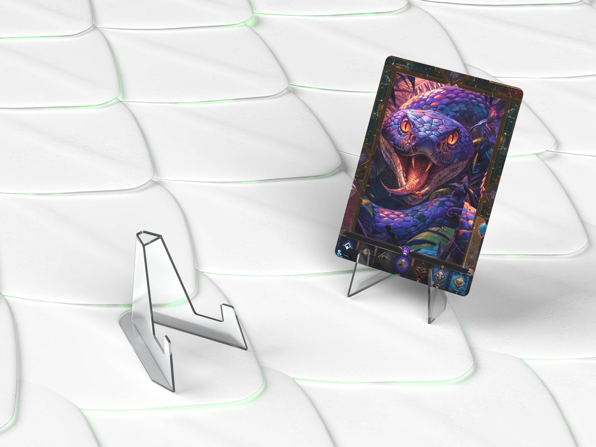 Kobra Collect Universal Acryl Stand Vorderseite – offizieller Kartenhalter für TCG und Sammelkarten, Acryl Display Stand für Pokémon, Yu-Gi-Oh!, One Piece, Magic und Sportkarten kaufen bei Habibicards