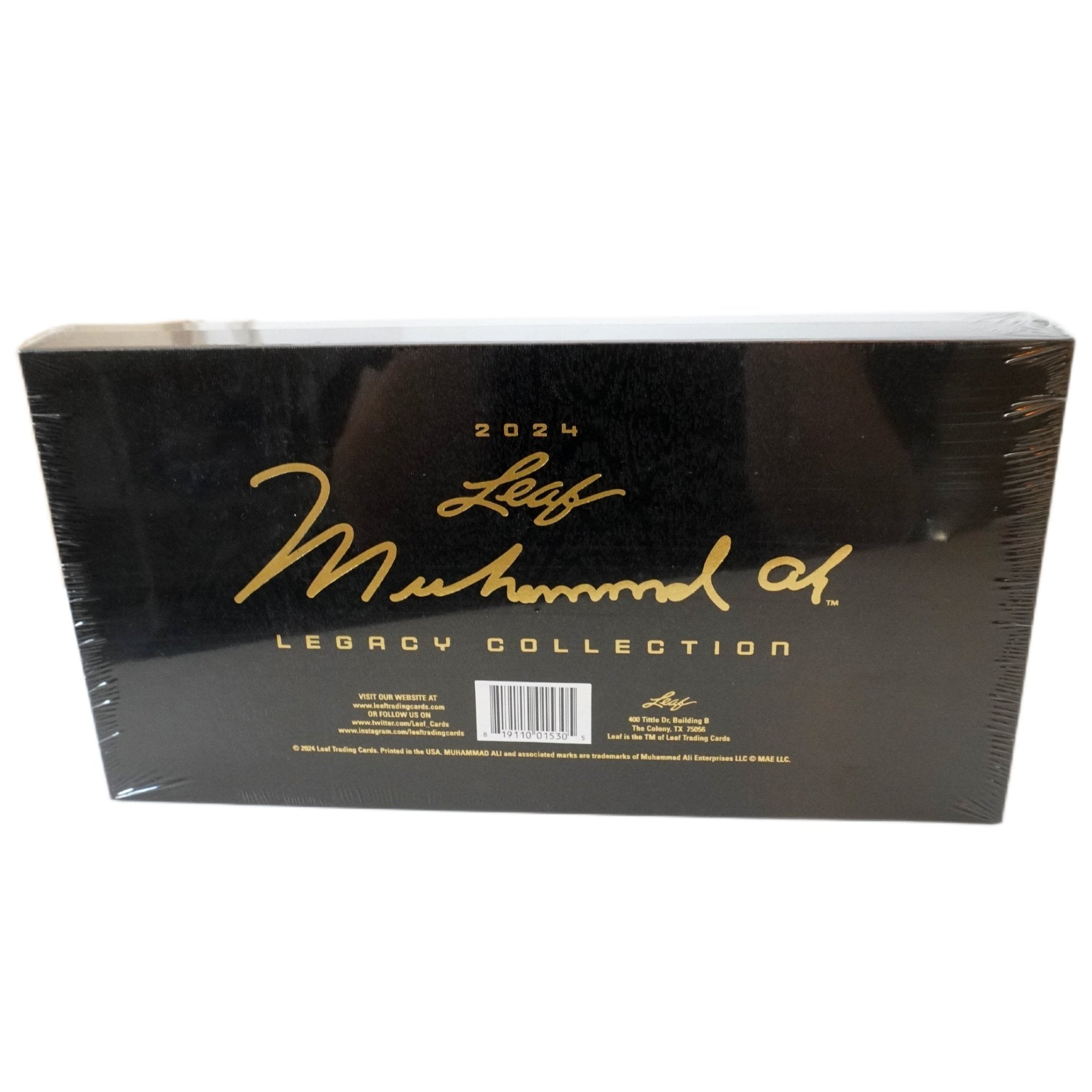 Leaf The Muhammad Ali Legacy Collection 2024 Rückseite – exklusive Boxing Trading Cards Box mit Autogrammen, Memorabilia, Legacy Cards und offiziellen Muhammad Ali Sammelkarten kaufen bei Habibicards