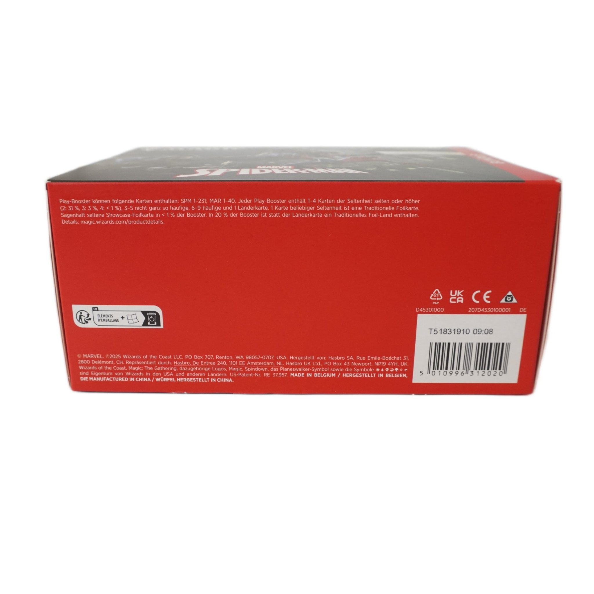 Rechte Seitenansicht MTG Marvel’s Spider-Man Bundle – limitiertes TCG Bundle Deutsch bei Habibicards