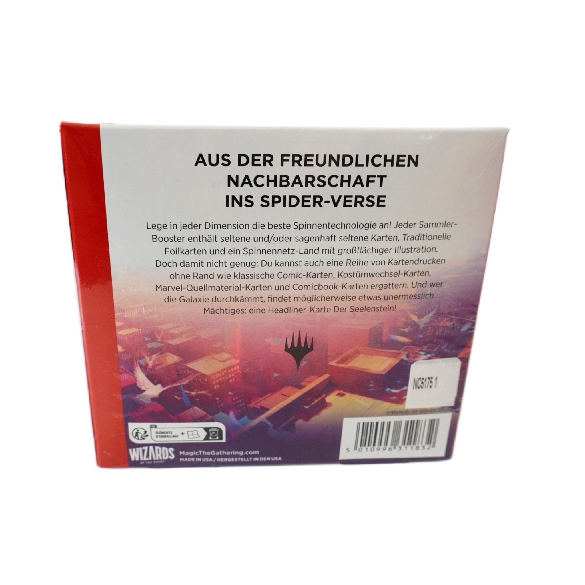 Rückseite MtG Marvel’s Spider-Man Collector Booster Display Deutsch 2025 – Original Marvel x Magic the Gathering Box bei Habibicards kaufen