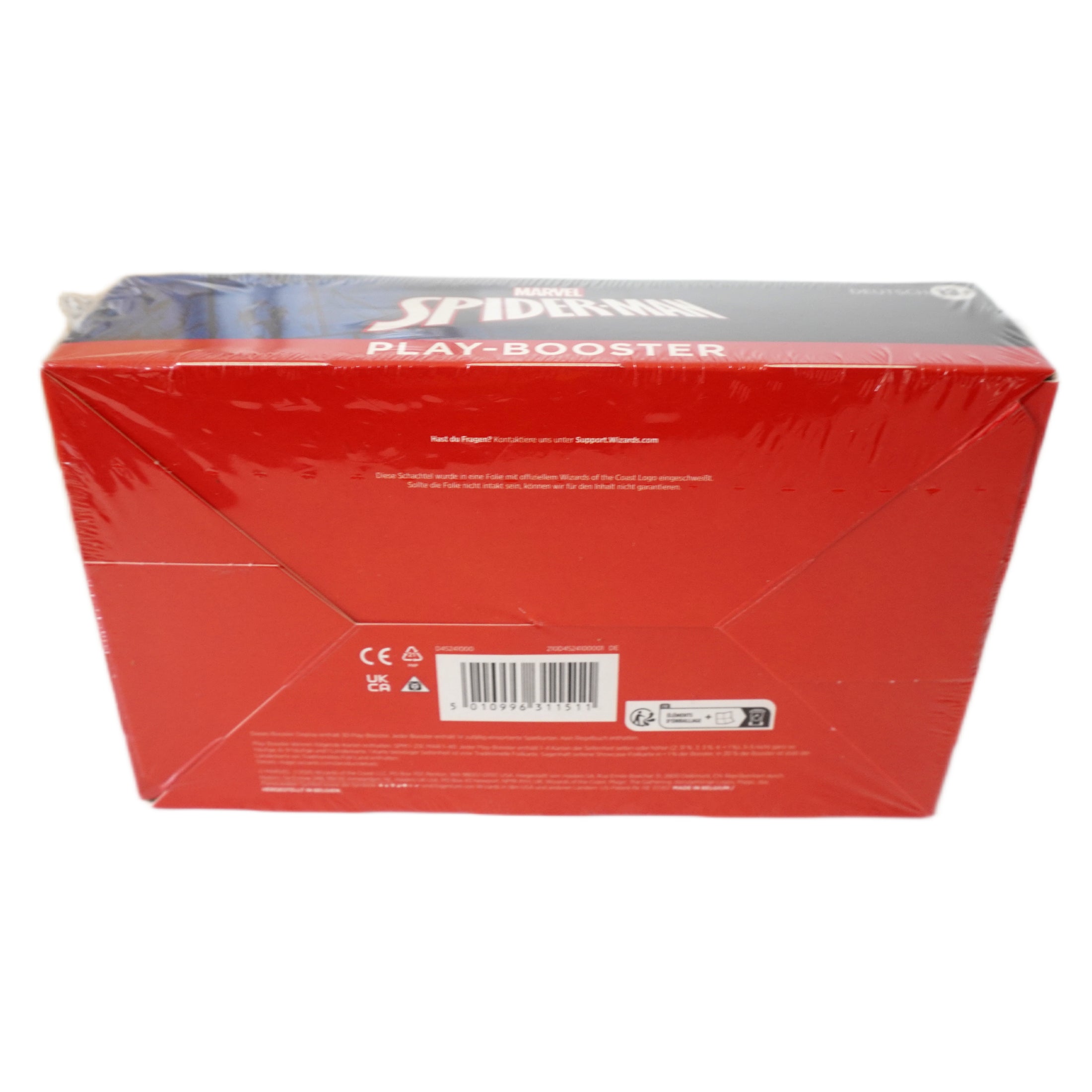 Rückseite Magic The Gathering Marvel’s Spider-Man Play Booster Display Deutsch 2025 – Original Marvel x MTG Box bei Habibicards kaufen