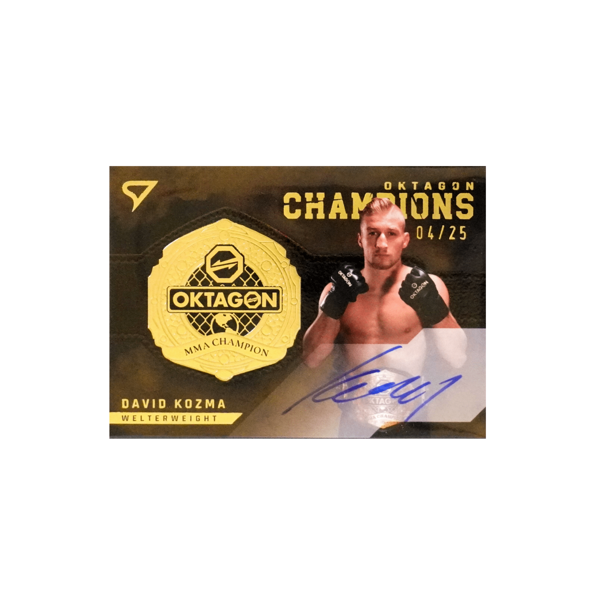 Oktagon David Kozma Champion Autogramm X/25 Einzelkarte – bei Habibicards kaufen