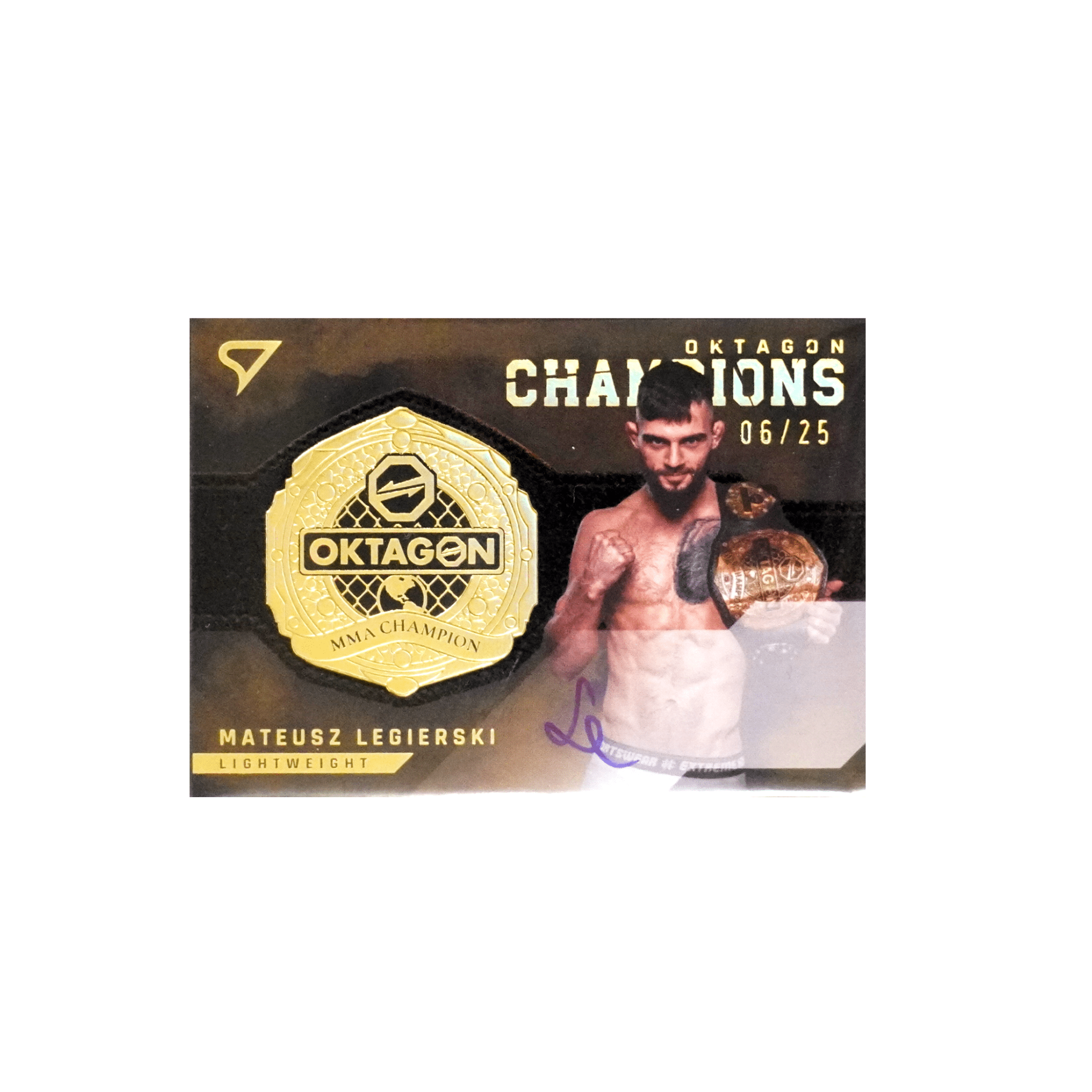Oktagon Mateusz Legierski Champion Autogramm X/25 Einzelkarte – bei Habibicards kaufen