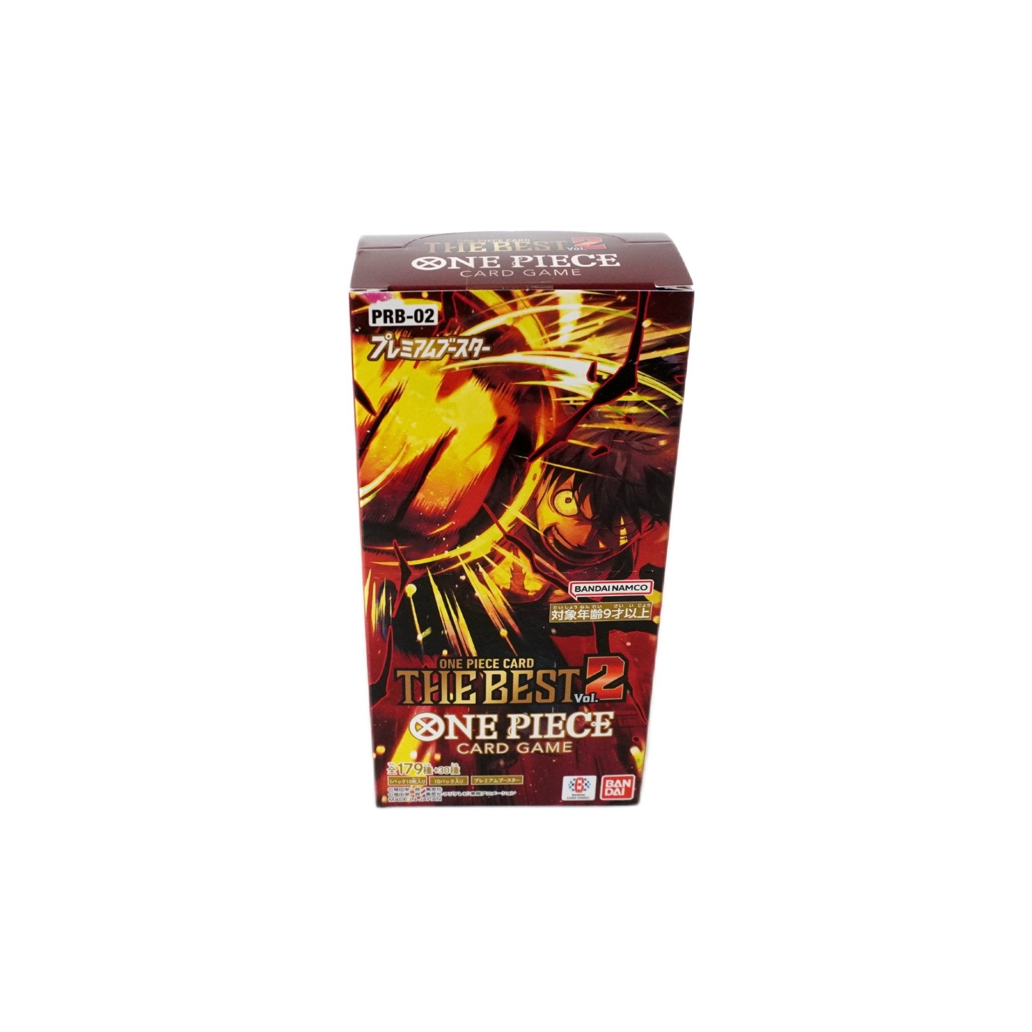 One Piece Card Game The Best Premium Booster 2 PRB02 Display 2025 – komplette Vorderansicht der original Booster Box bei Habibicards kaufen