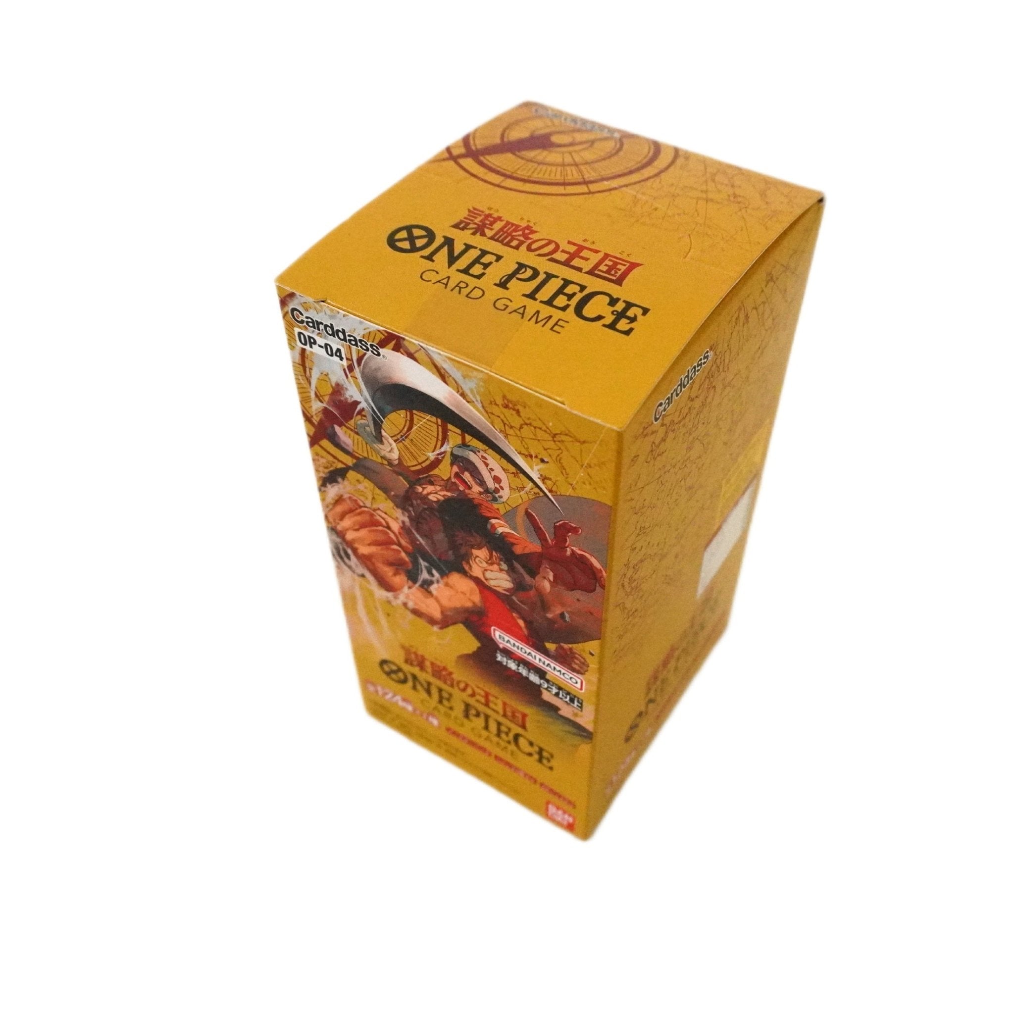One Piece OP04 Display Inhalt – 24 japanische One Piece Boosterpacks, Premium Trading Cards, Collectors Sammelkarten und die seltene Manga Rare Sabo Chance kaufen bei Habibicards