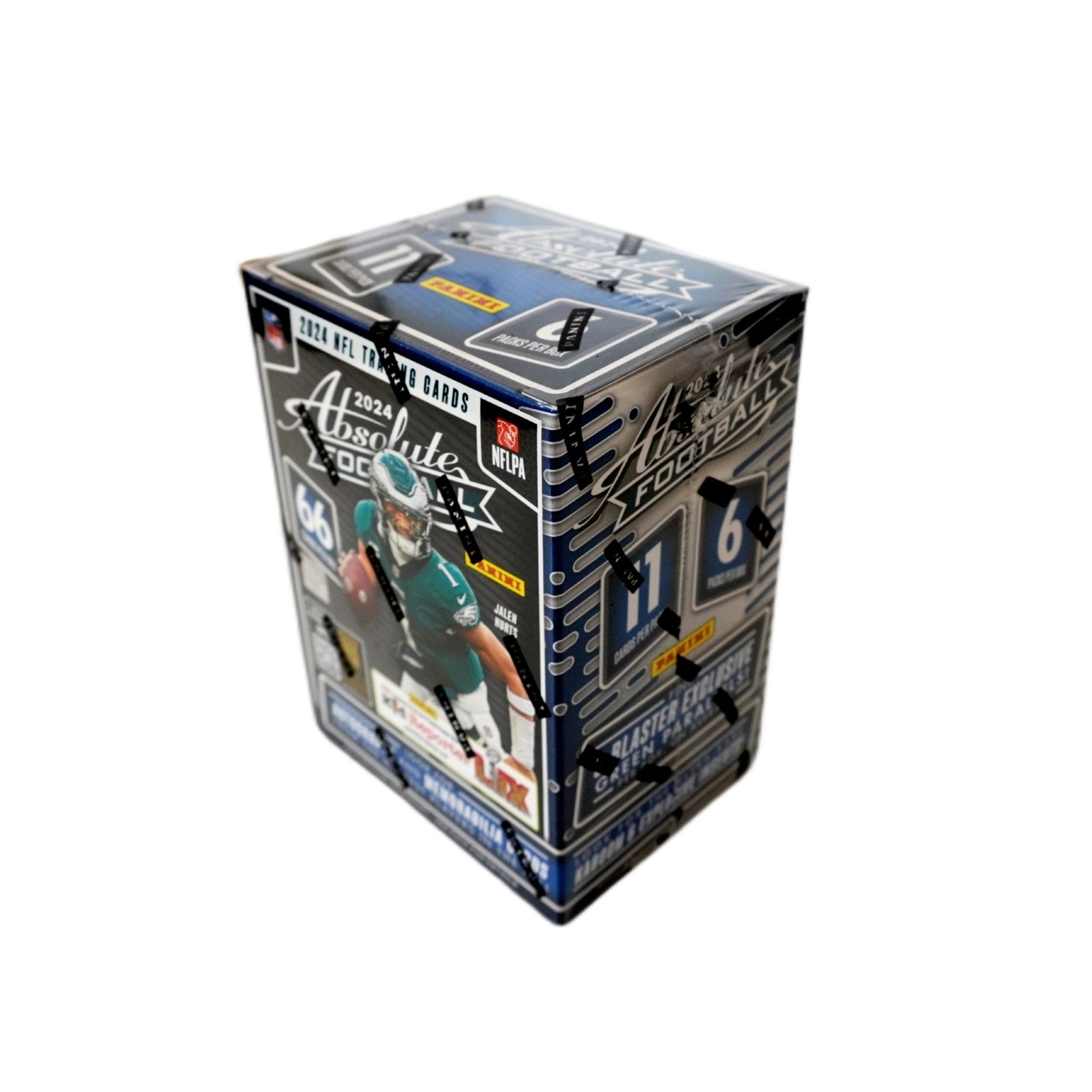 2024 Panini Absolute Football NFL 6-Pack Blaster Box rechte Seite – originale Football Sammelkarten Box, offizielles Panini Absolute Trading Cards TCG Display 2024 online bestellen