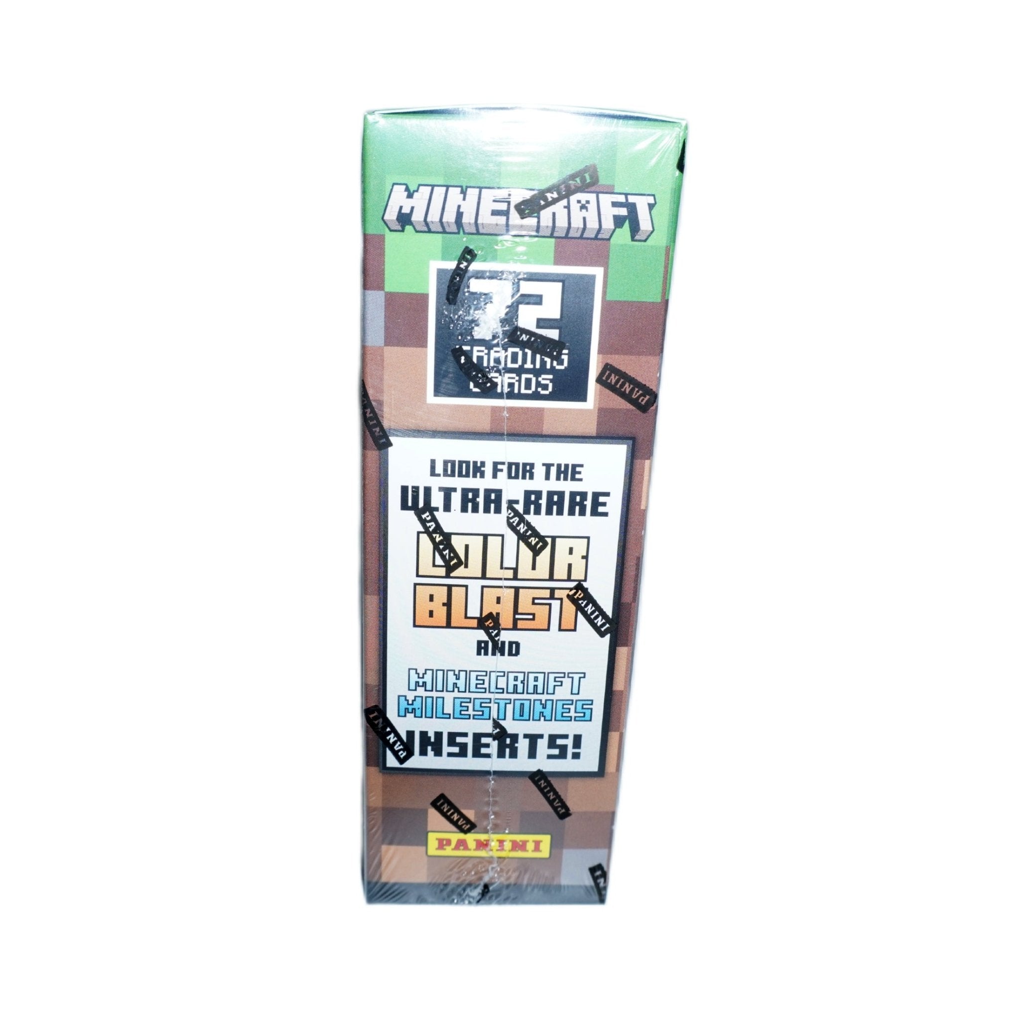 Panini Minecraft Mega Box 2024 Inhalt – offizielles Panini Minecraft Trading Card Game mit 12 Boosterpacks, exklusiven Parallelkarten & Sammelkarten kaufen bei Habibicards