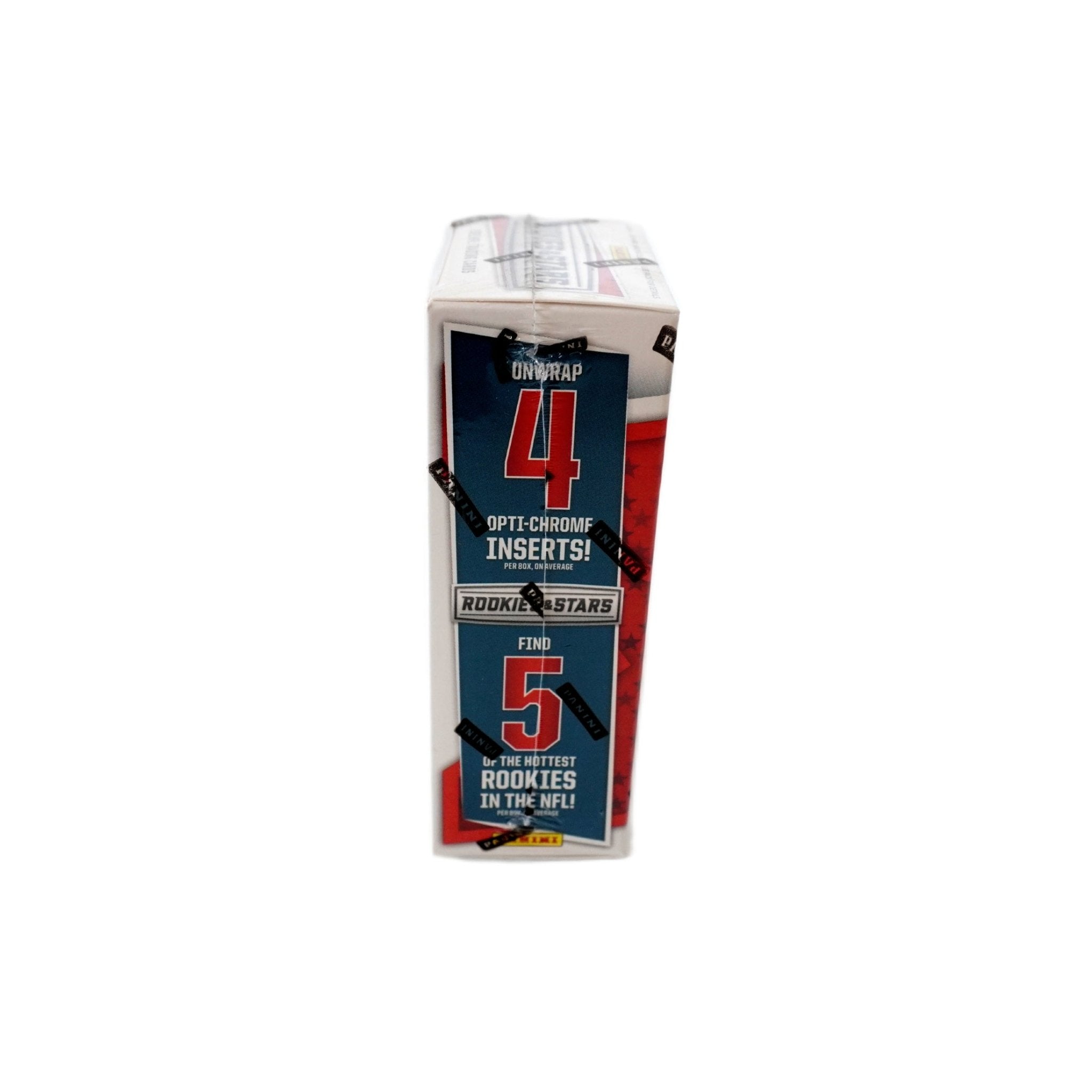 2021 Panini Rookies & Stars Football Cereal Box rechte Seite – originale Football Sammelkarten Box, offizielles Panini Rookies & Stars Trading Cards TCG Display 2021 online bestellen