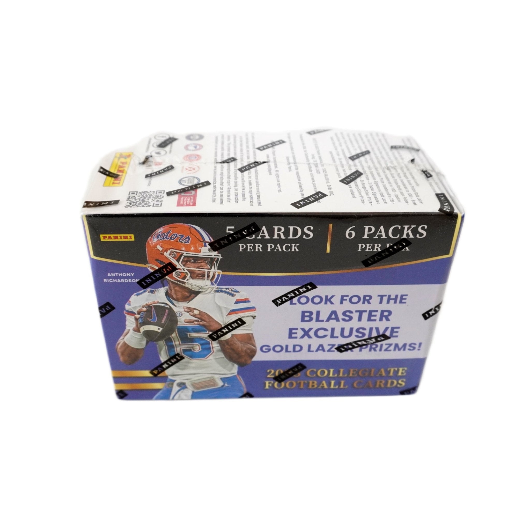 2023 Panini Select Draft Picks Football Blaster Box Schrägansicht – exklusive Panini NFL Trading Cards Box im 3D-Winkel, offizielles Select Draft Picks TCG Blaster Display 2023 für Sammler online kaufen