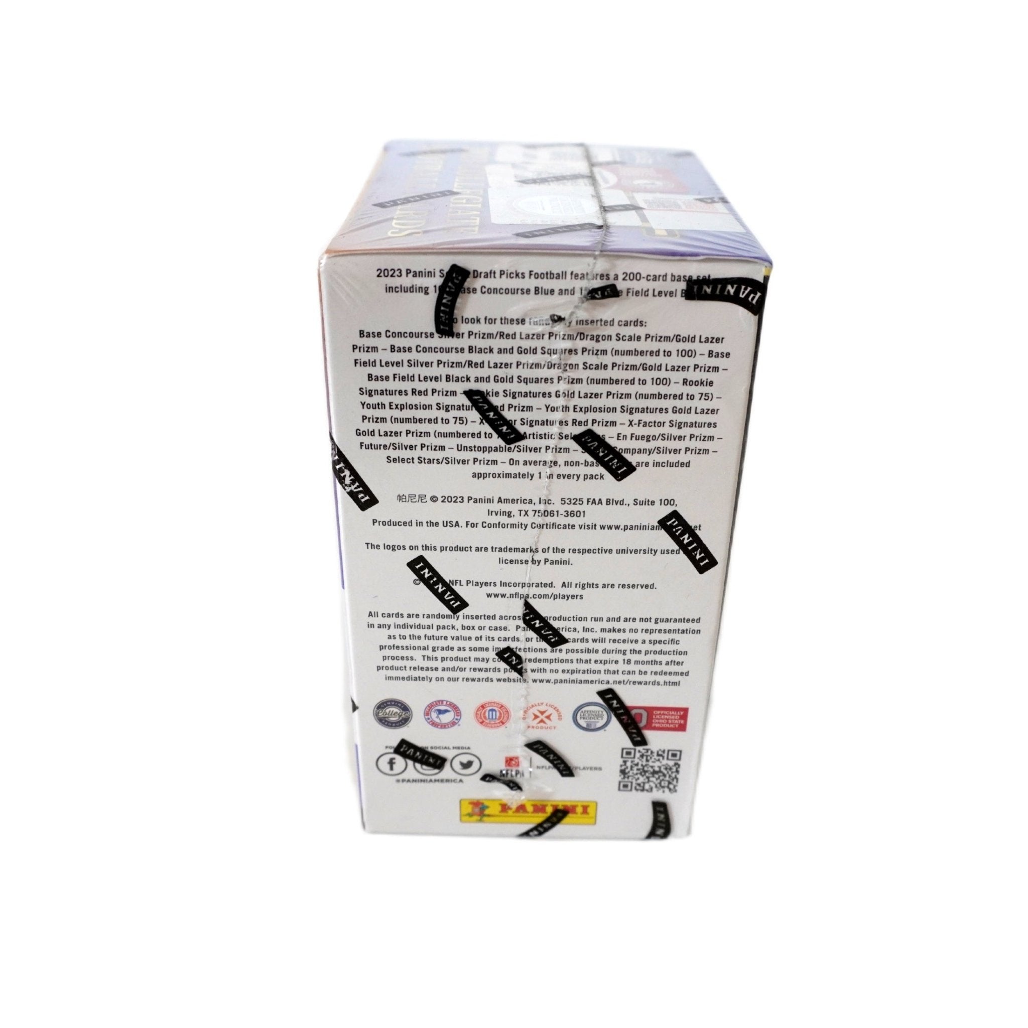 2023 Panini Select Draft Picks Football Blaster Box rechte Seite – originale Football Sammelkarten Box, offizielles Panini Select Draft Picks Trading Cards TCG Display 2023 online bestellen