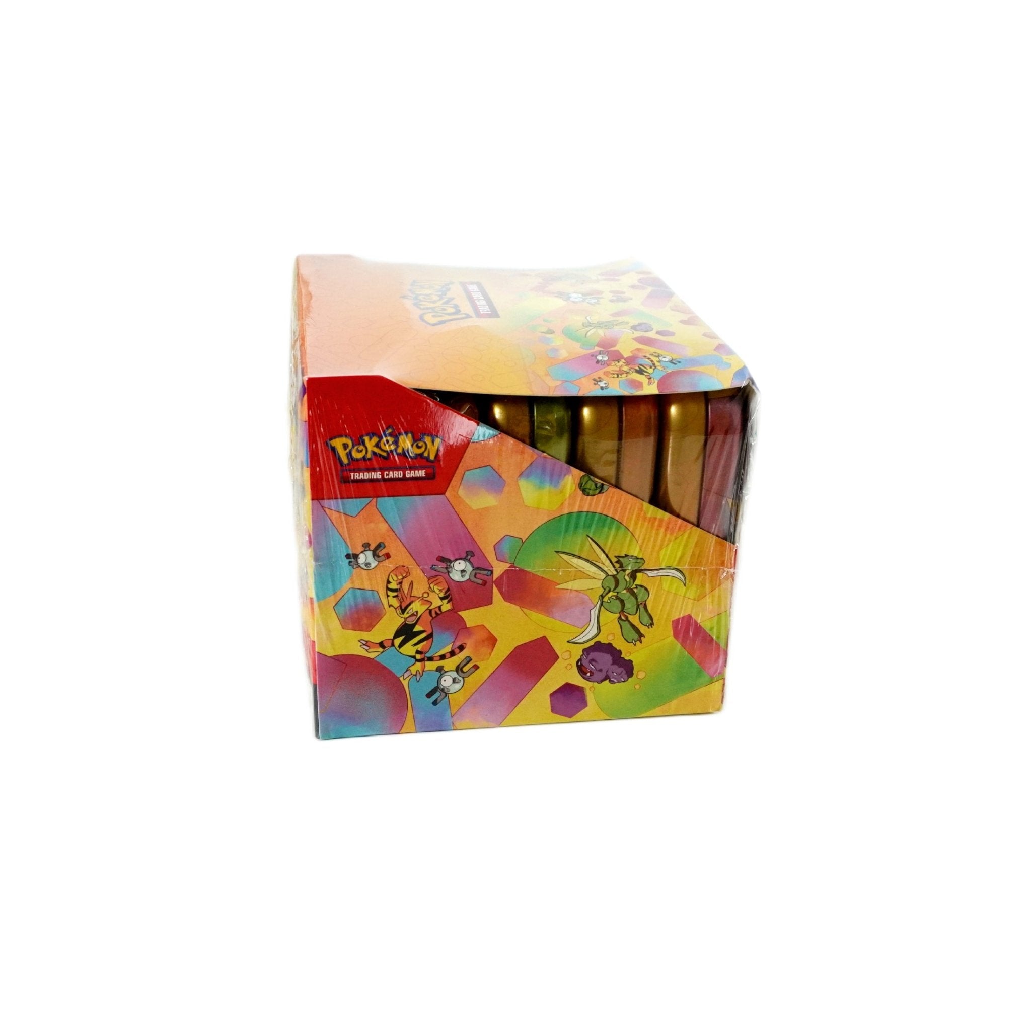 Pokémon 151 Mini Tin Display Rückseite – offizielles englisches Pokémon TCG Display mit Boosterpacks, Sammlerkarten und Extras kaufen bei Habibicards