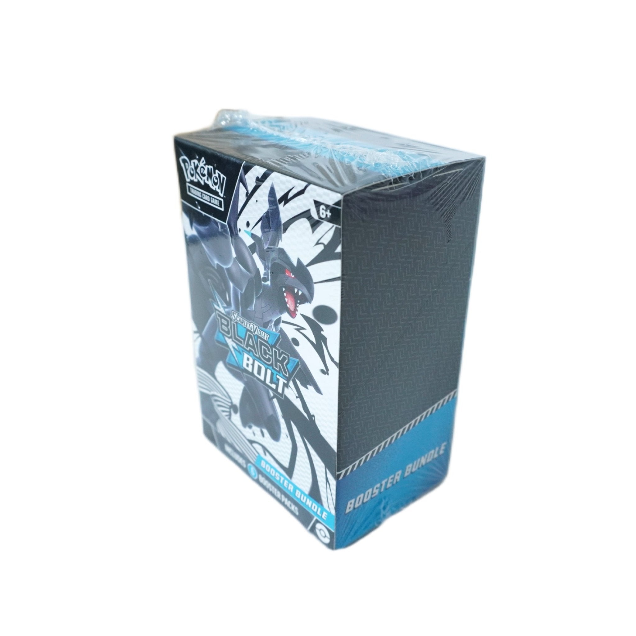 Pokémon Black Bolt Booster Bundle (Englisch) – seitliche Ansicht des Bundles mit 6 Boostern der Scarlet & Violet Serie, inklusive Zekrom ex, Meloetta ex und Illustration Rare Karten kaufen