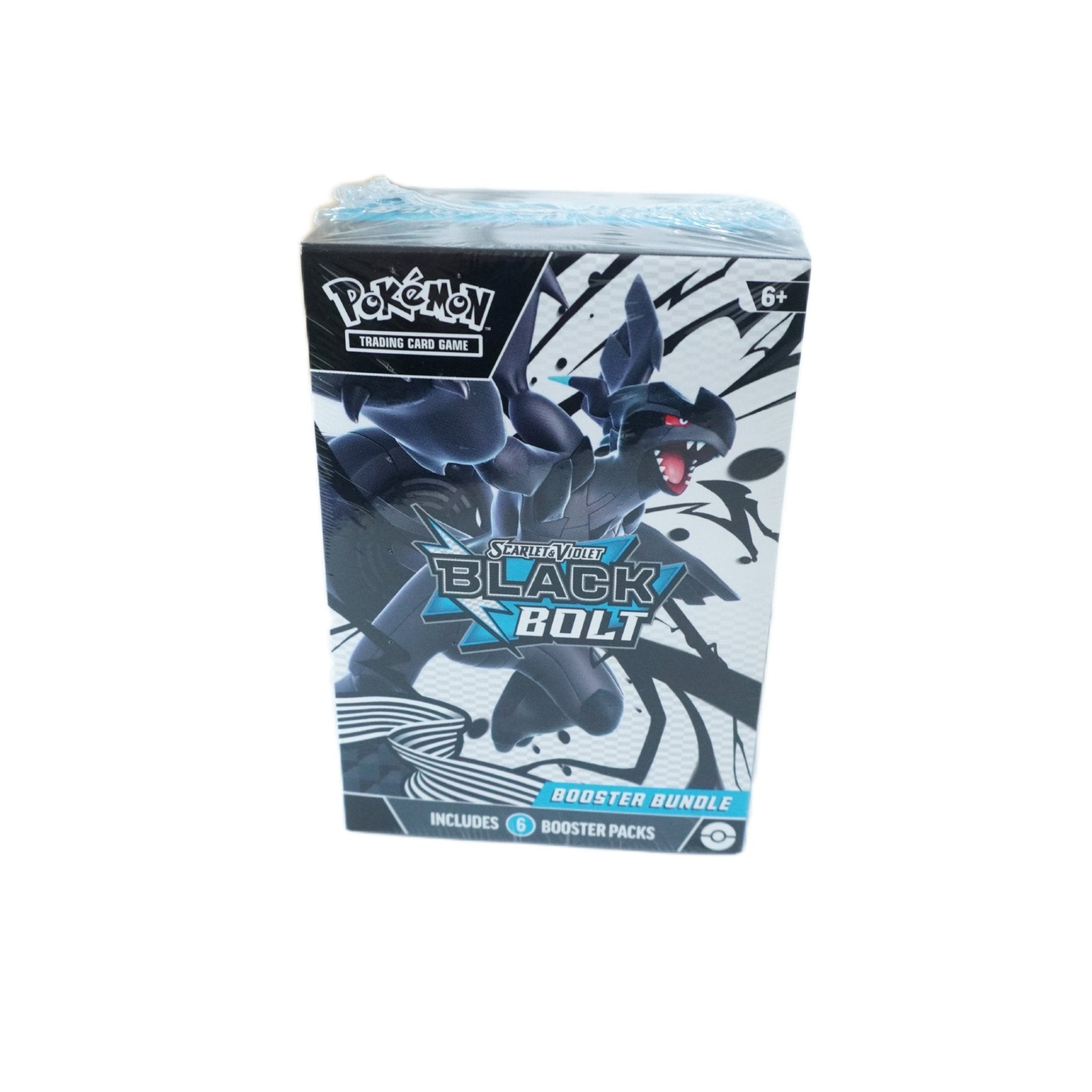 Pokémon Black Bolt Booster Bundle (Englisch) – Vorderansicht mit 6 Boosterpacks der Scarlet & Violet Serie, inklusive Zekrom ex, Meloetta ex und Illustration Rare Karten kaufen
