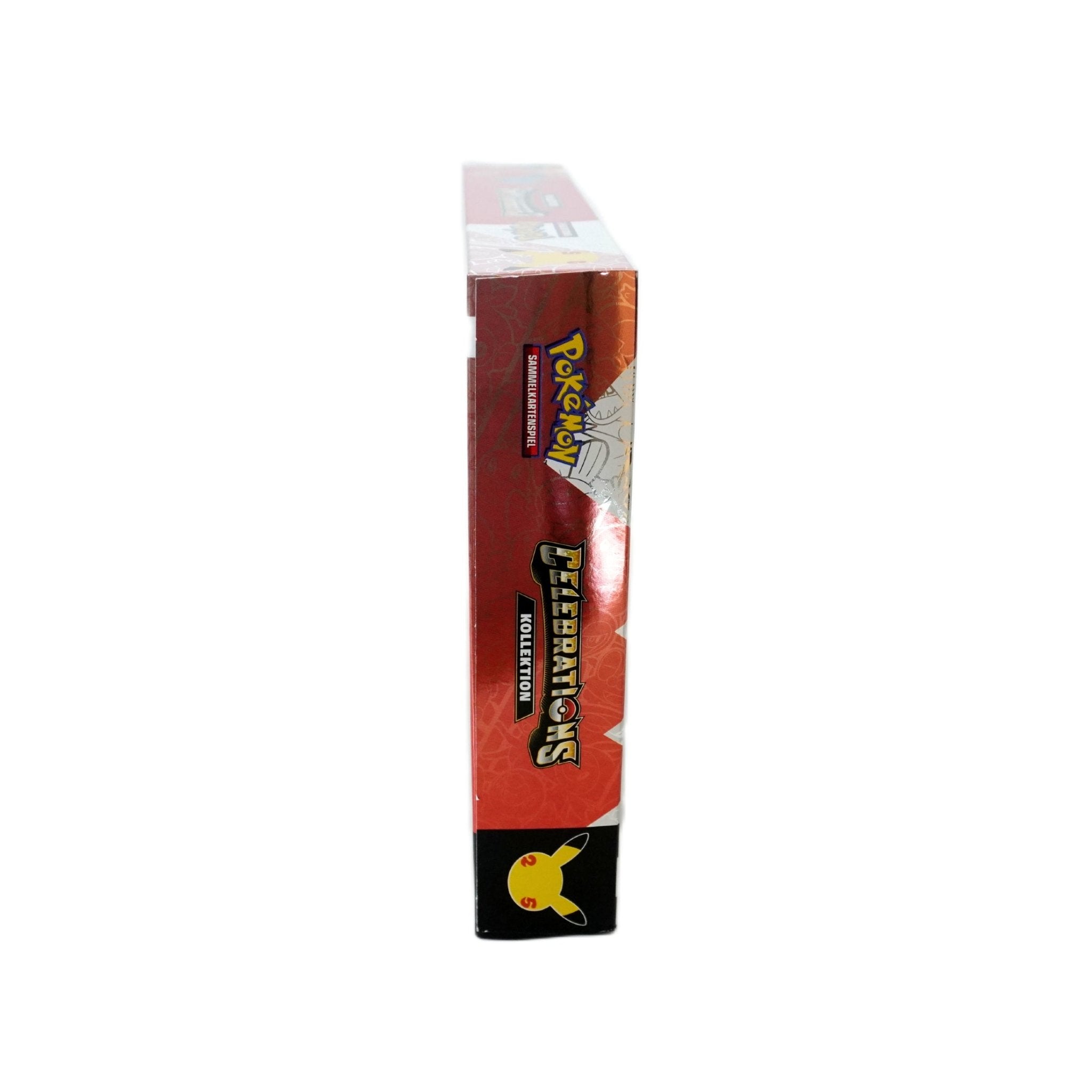 Pokémon Celebrations Siegfrieds Glurak V Rückseite – deutsche Pokémon Jubiläumskarte aus Celebrations, offizielles TCG Collectible bei Habibicards