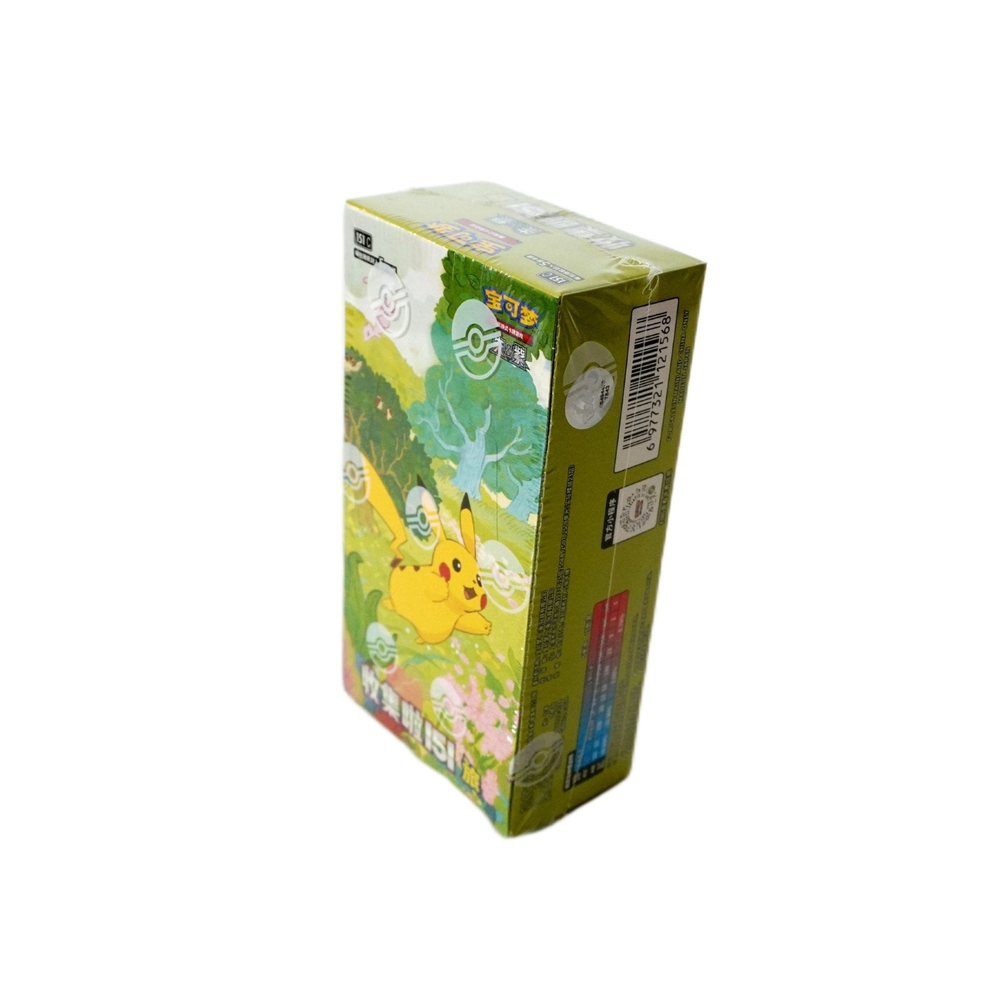 Pokémon Collect 151 Journey Slim Display Chinese Rückseite – offizielles chinesisches Pokémon Display mit nostalgischen Karten der Kanto-Ära kaufen bei Habibicards