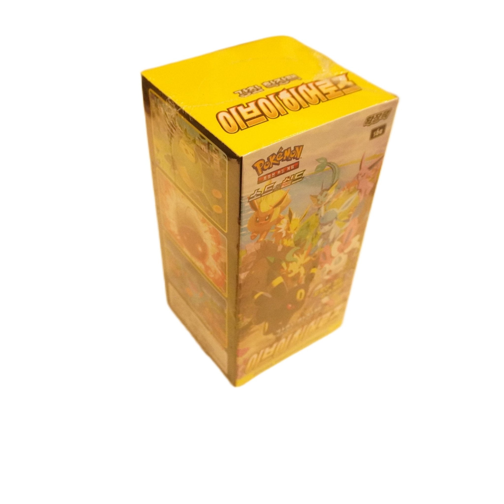 Pokémon Eevee Heroes Display Korea Rückseite – offizielles Pokémon TCG Display mit Evoli, koreanischen Boostern und Eeveelutions Sammelkarten kaufen bei Habibicards