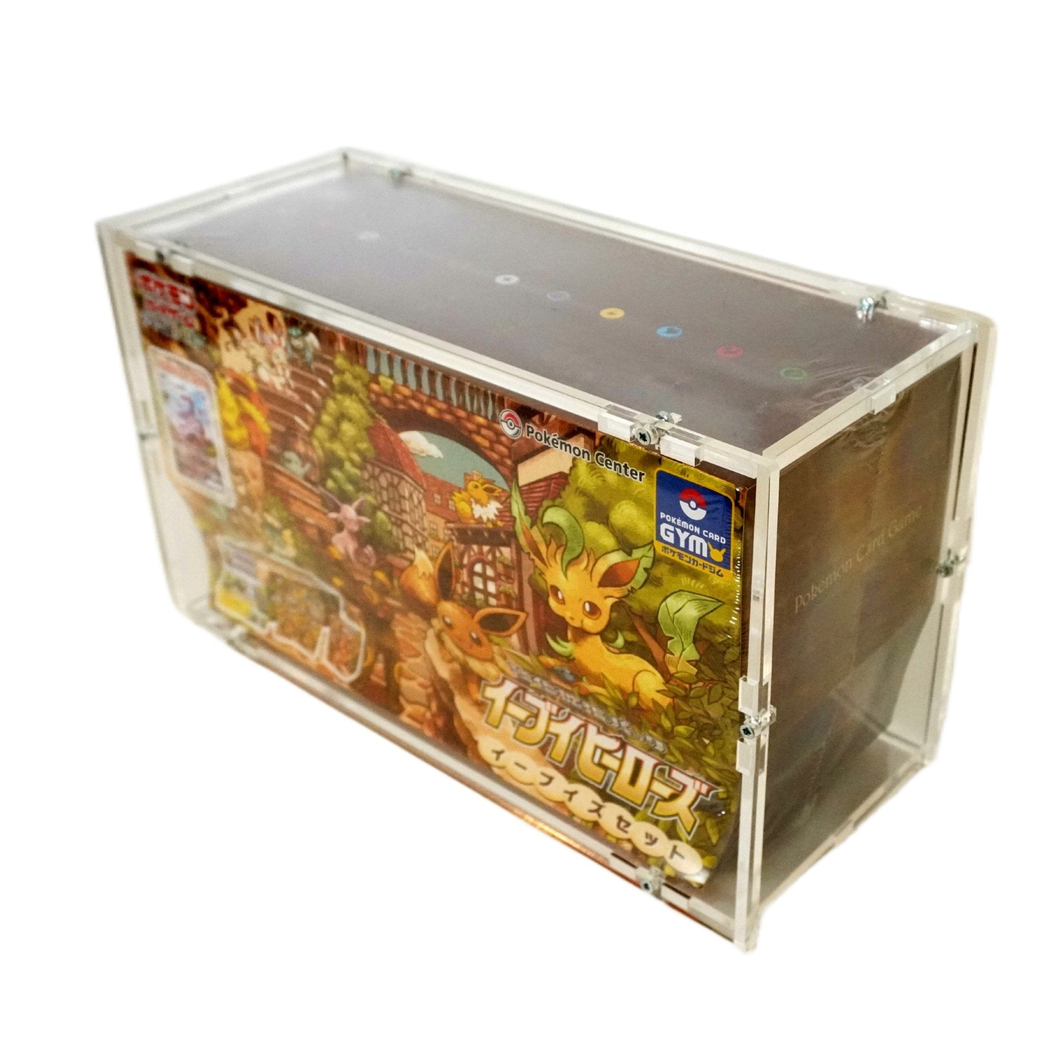 Pokémon Eevee Heroes Gym Box JP linke Seite – japanisches Gym Box Set mit Evoli, VMAX-Promos und exklusiven Sammel-Extras kaufen bei Habibicards