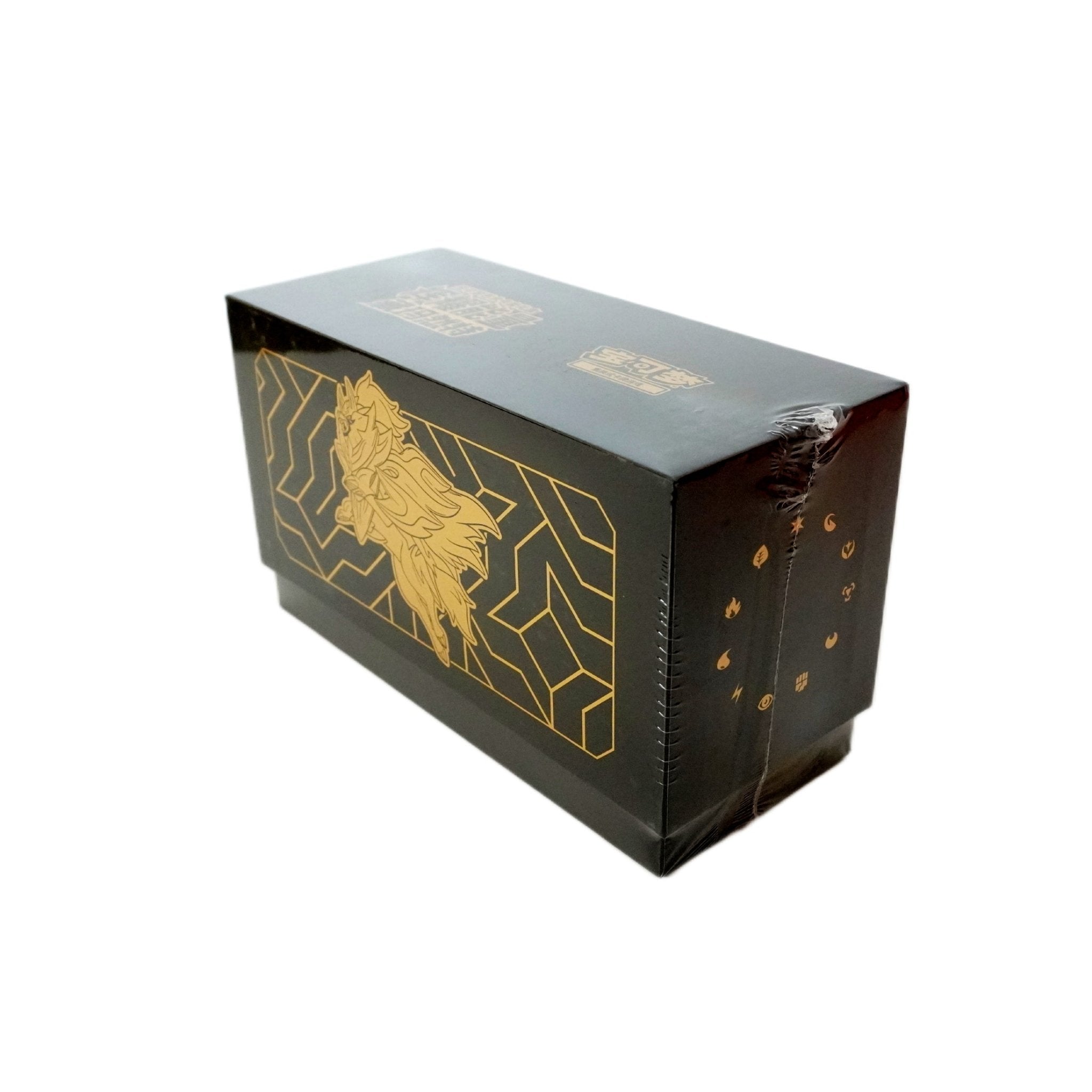 Pokémon Radiant Energy Zamazenta Box Rückseite – offizielle chinesische Pokémon Box mit exklusiven Boostern und Zamazenta Design kaufen bei Habibicards
