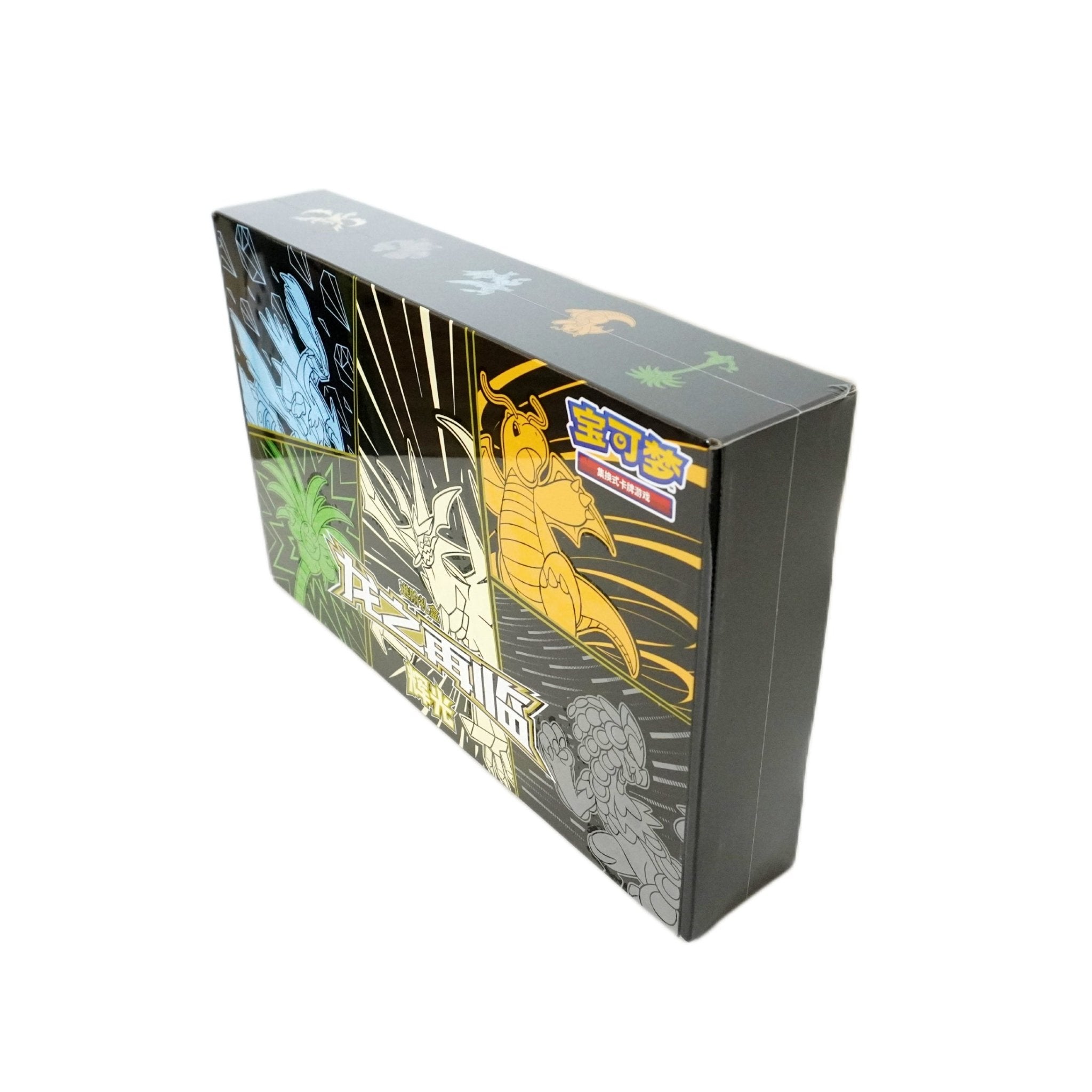 Pokémon Return of the Dragon Ultra Necrozma XL Box linke Seite – exklusive Pokémon Sammelbox aus China mit Drachen-Pokémon kaufen bei Habibicards