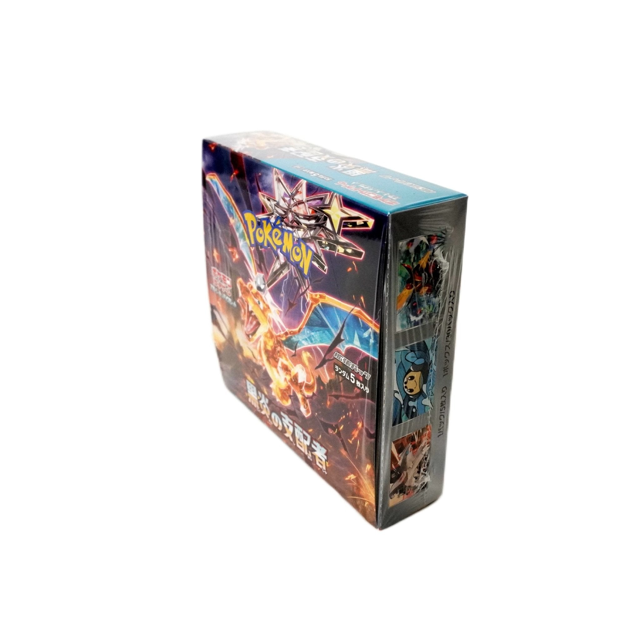Pokémon Ruler of Black Flame Display JP Rückseite – offizielles japanisches Pokémon TCG Display mit exklusiven Glurak Karten kaufen bei Habibicards