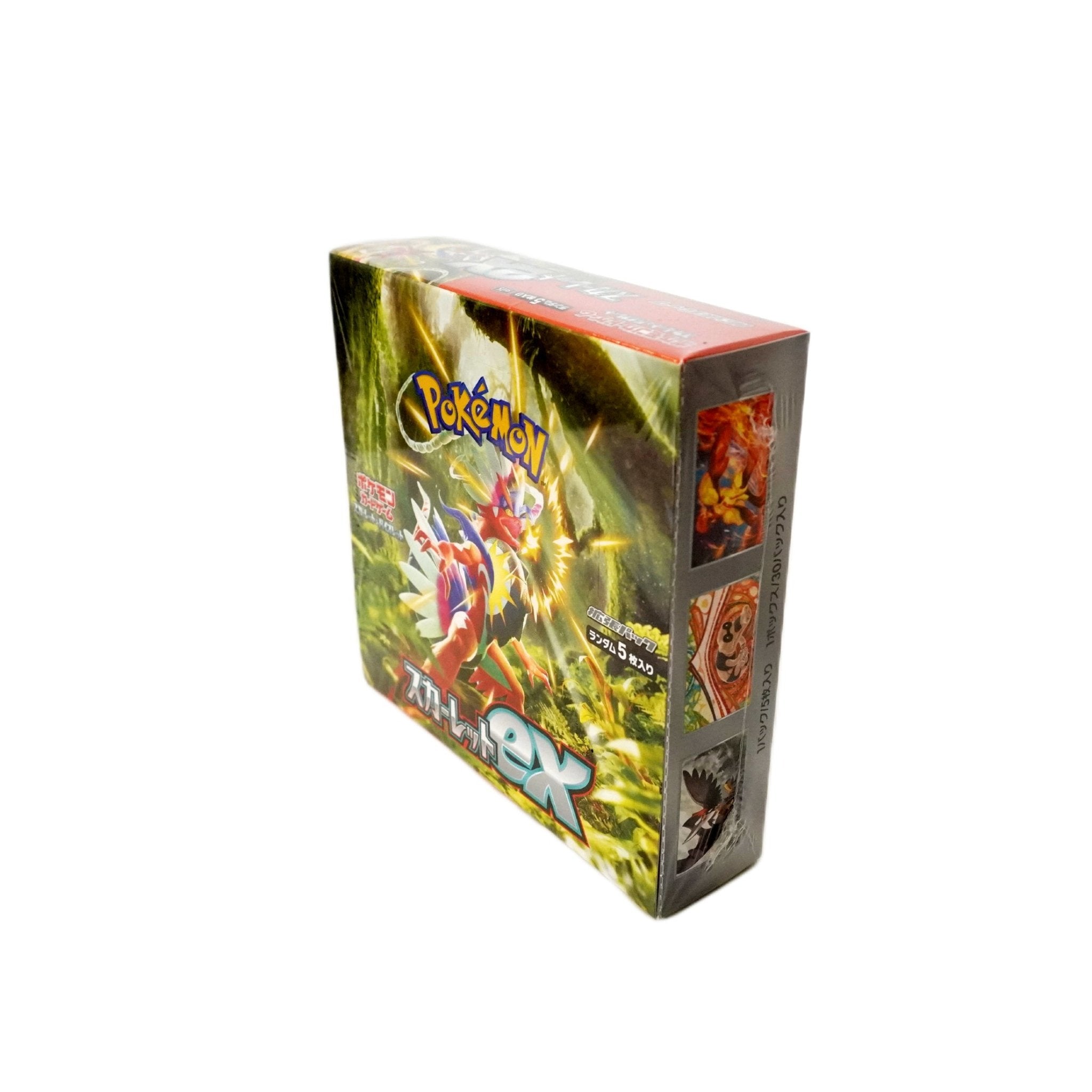 Pokémon Scarlet ex Display JP Rückseite – offizielles japanisches Pokémon TCG Display mit Karten aus der neuen Karmesin & Purpur Generation kaufen bei Habibicards