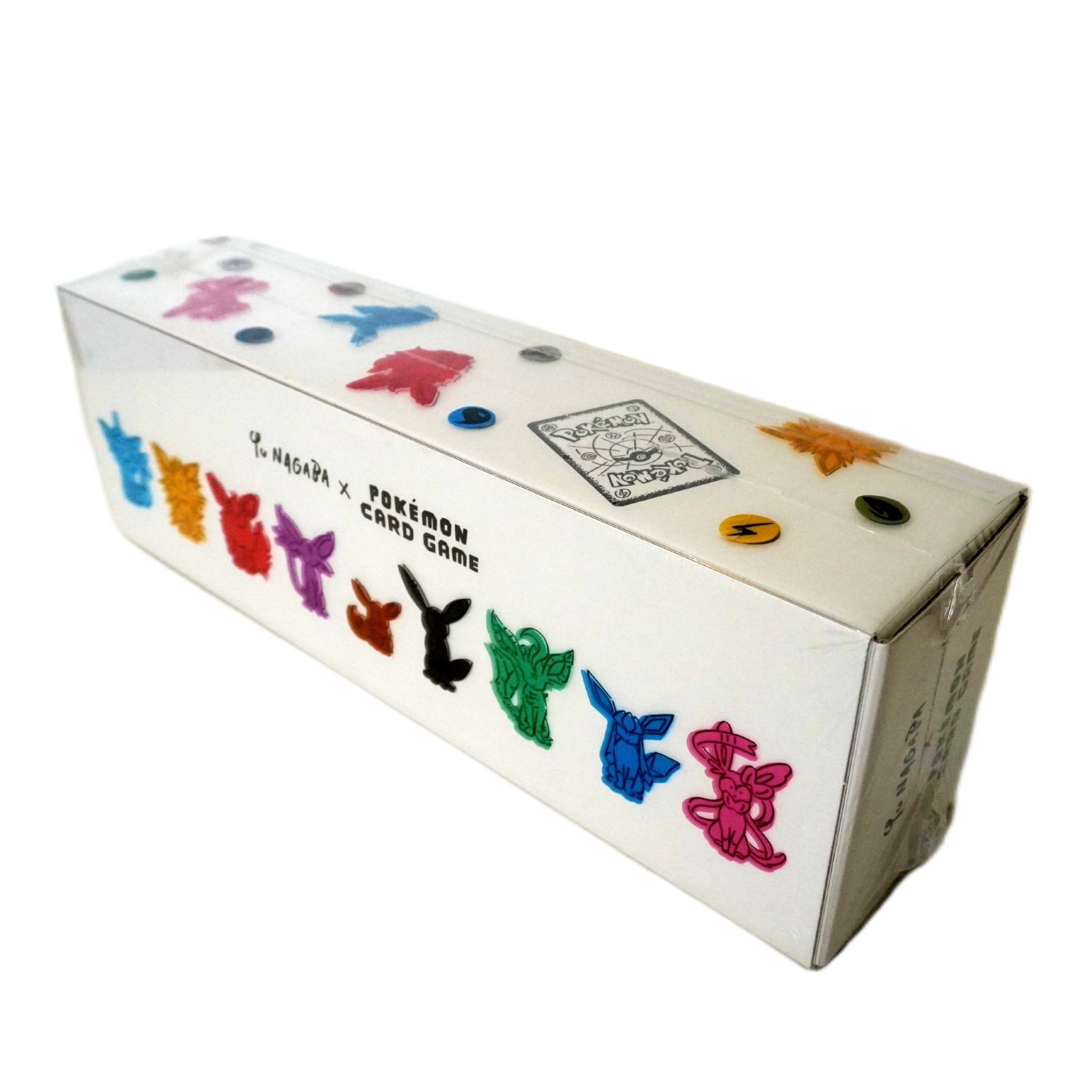 Pokémon Yu Nagaba Eeveelutions Box JP Rückseite – offizielle Pokémon TCG Sammlerbox aus Japan mit Yu Nagaba Artwork kaufen bei Habibicards