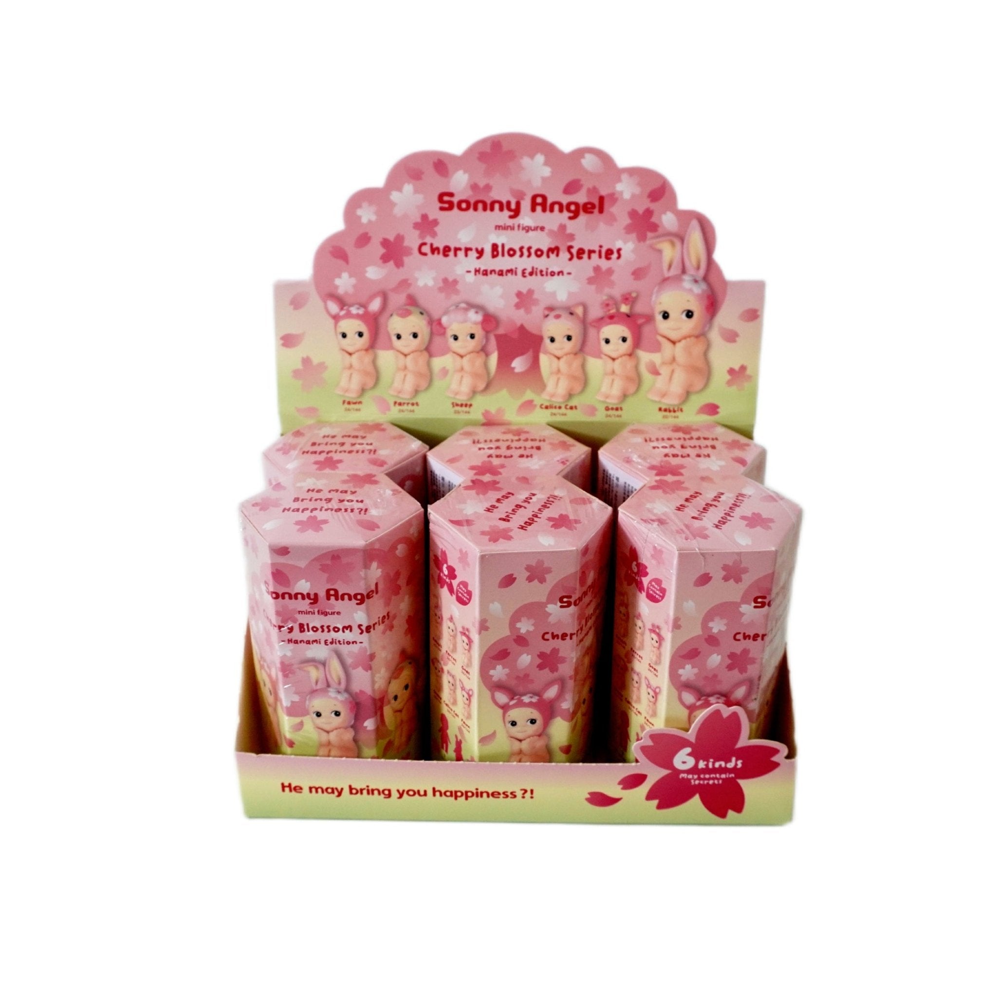 Sonny Angel Cherry Blossom Hanami Edition Blind Box Vorderseite – exklusive Sammelfigur im Kirschblüten-Design kaufen bei Habibicards