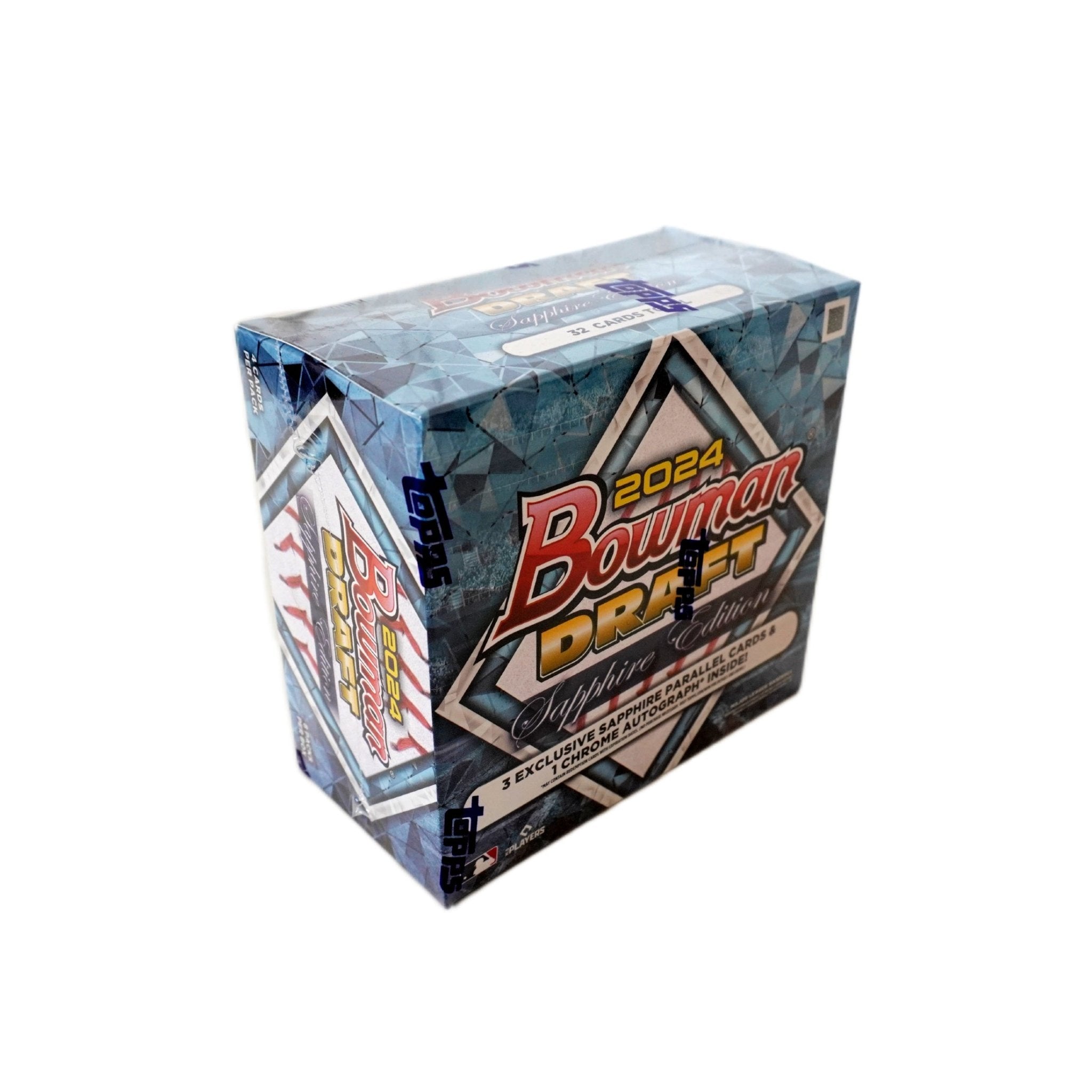 Bowman Draft Baseball Sapphire Box 2024 Rückseite – MLB Trading Cards von Topps mit exklusiven Rookie Cards, Prospects, Sapphire Parallels, Inserts und Sammelkarten kaufen bei Habibicards