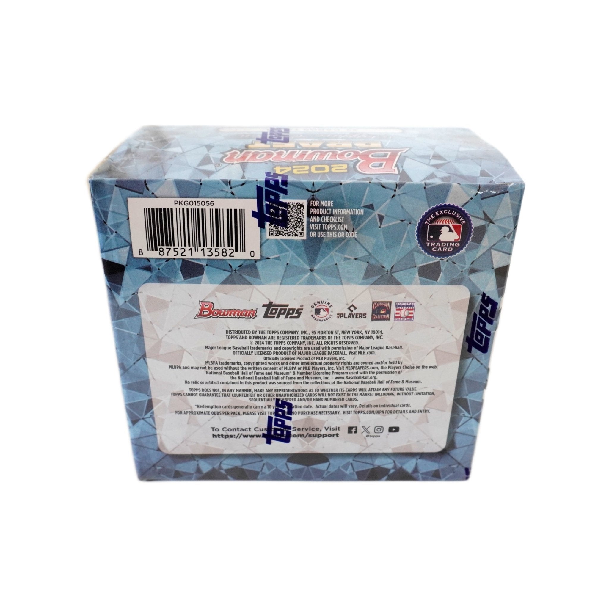 Topps Bowman Draft Baseball 2024 Sapphire Box linke Seite – Hobby Box mit MLB Rookie Cards, Prospects, Sapphire Parallels, Refractors und exklusiven Sammelkarten kaufen bei Habibicards