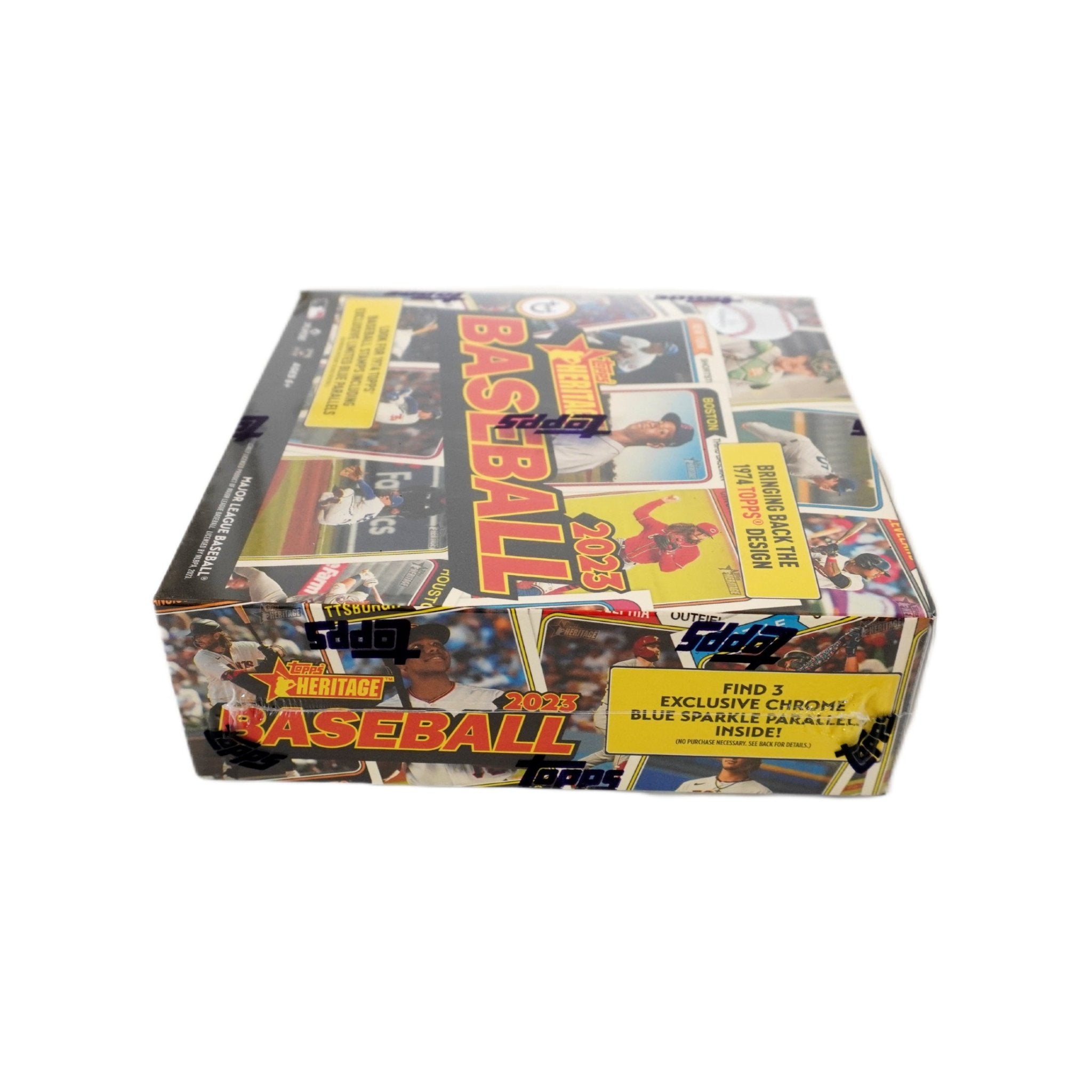 Topps Heritage Baseball 2023 rechte Seite – originale Mega Box mit Blue Parallels, Rookie Hits, Autogrammkarten, Inserts und Collectors Trading Cards kaufen bei Habibicards