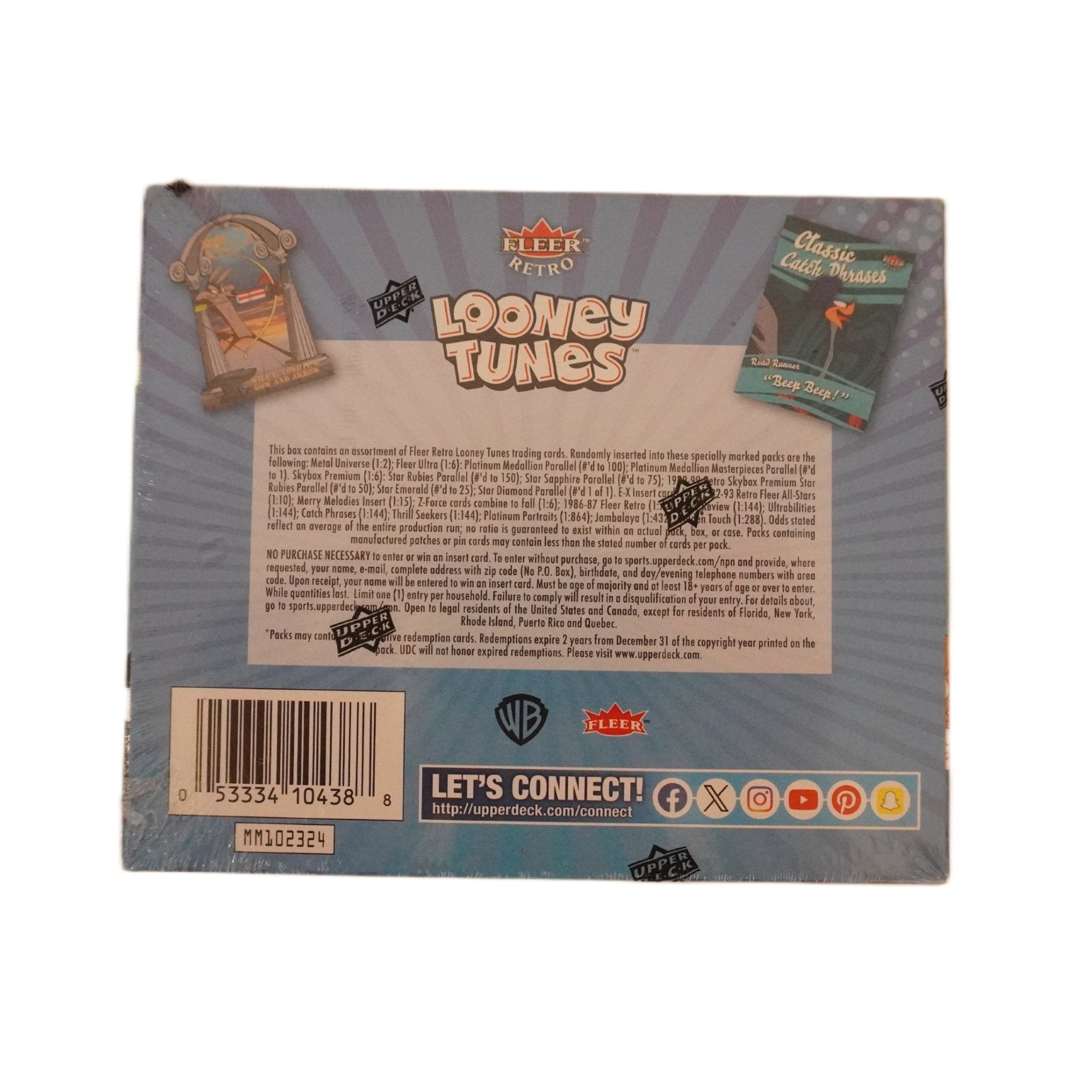 Upper Deck Fleer Retro Looney Tunes Hobby Box 2024 rechte Seite – Hobby Box mit kultigen Looney Tunes Charakteren, Nostalgie-Design & Collectibles kaufen bei Habibicards