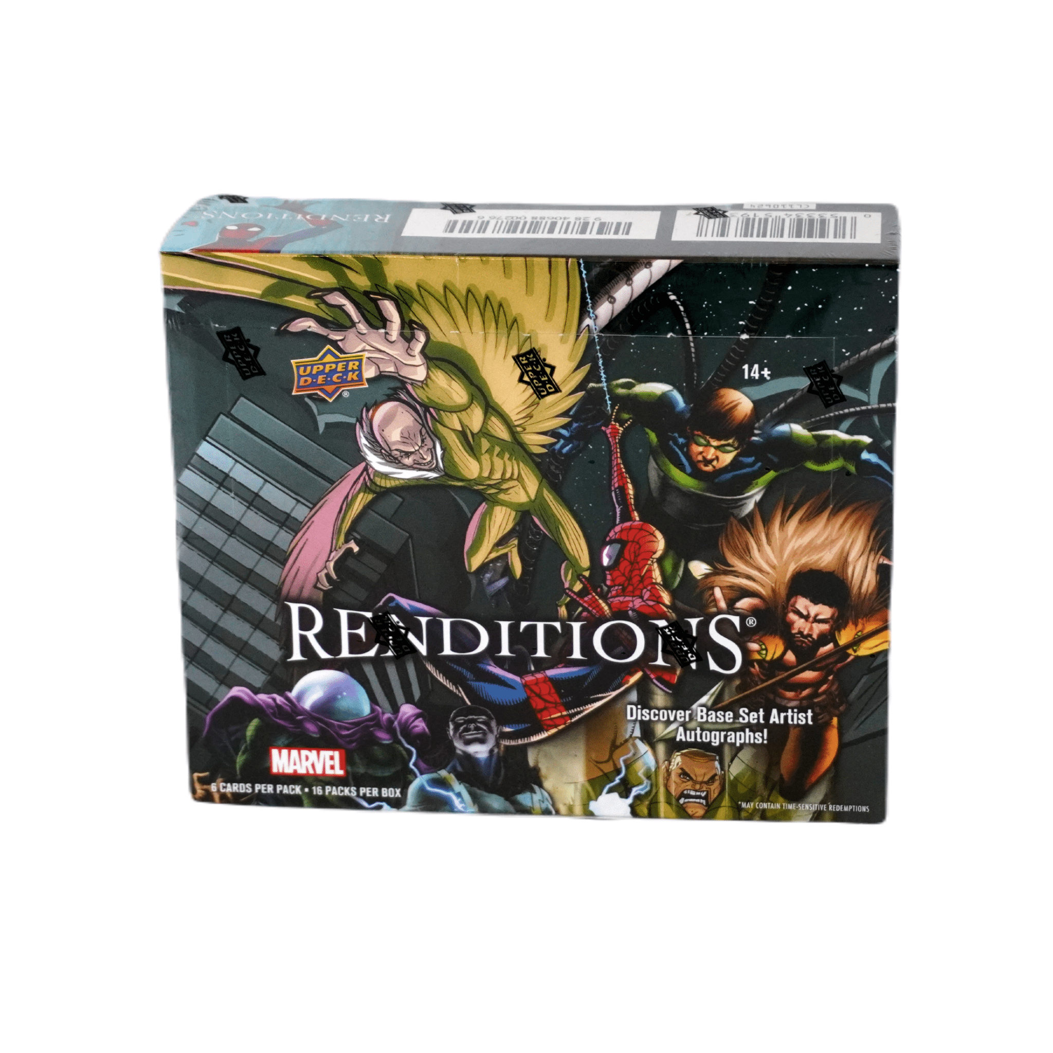 Upper Deck Marvel Renditions Spider-Man Hobby Box 2024 Vorderseite – Trading Cards mit Original Art, Spider-Man Collectibles & Hobby Box kaufen bei Habibicards
