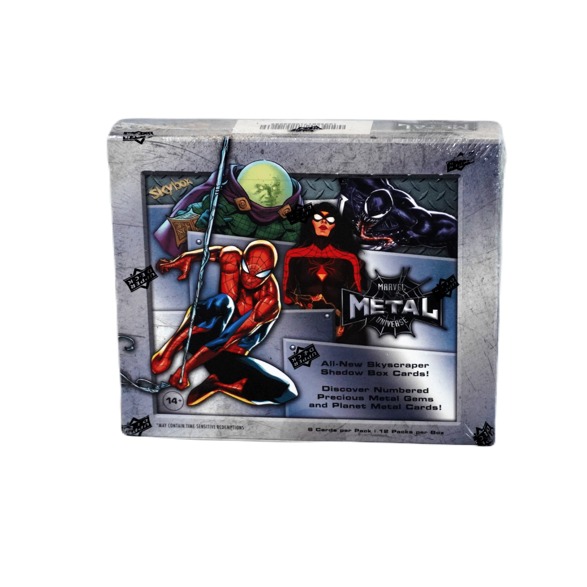 Upper Deck Marvel Spider-Man Metal Universe 2021 Vorderseite – Hobby Box mit Trading Cards, Nostalgie-Artworks, Inserts, Parallels & exklusive Marvel-Sammelkarten kaufen bei Habibicards